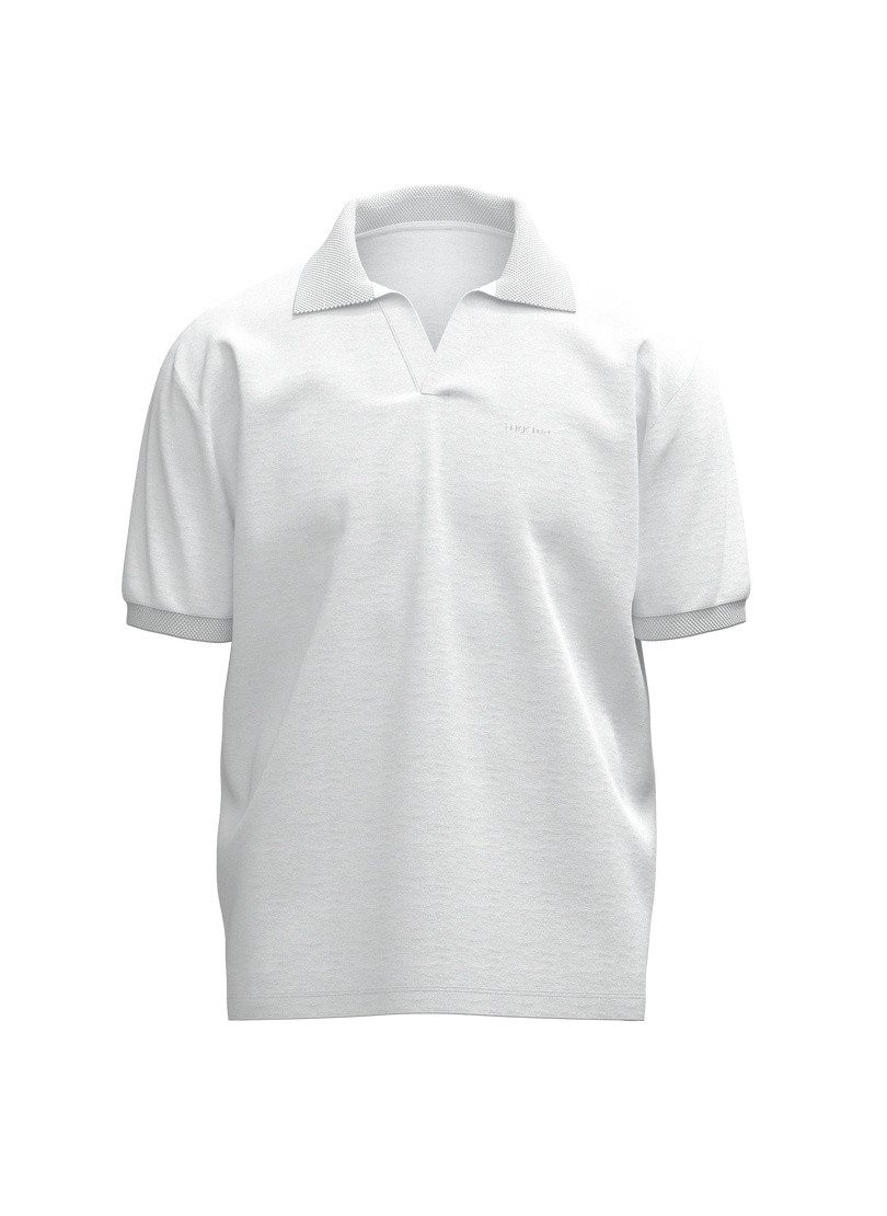 Poloshirt TRIGEMA Poloshirt DELUXE ohne Knopfleiste