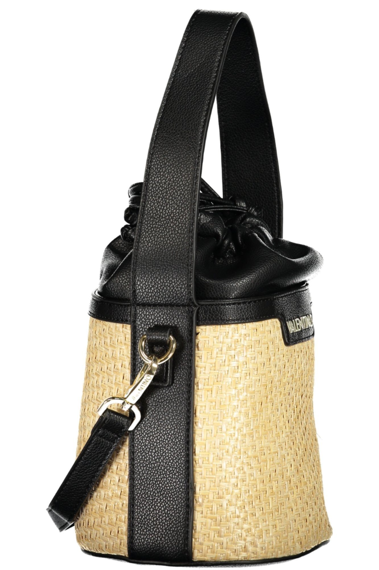 Valentino Umhängetasche, Elegante schwarze Beuteltasche mit verstellbarem Schultergurt, ideal f