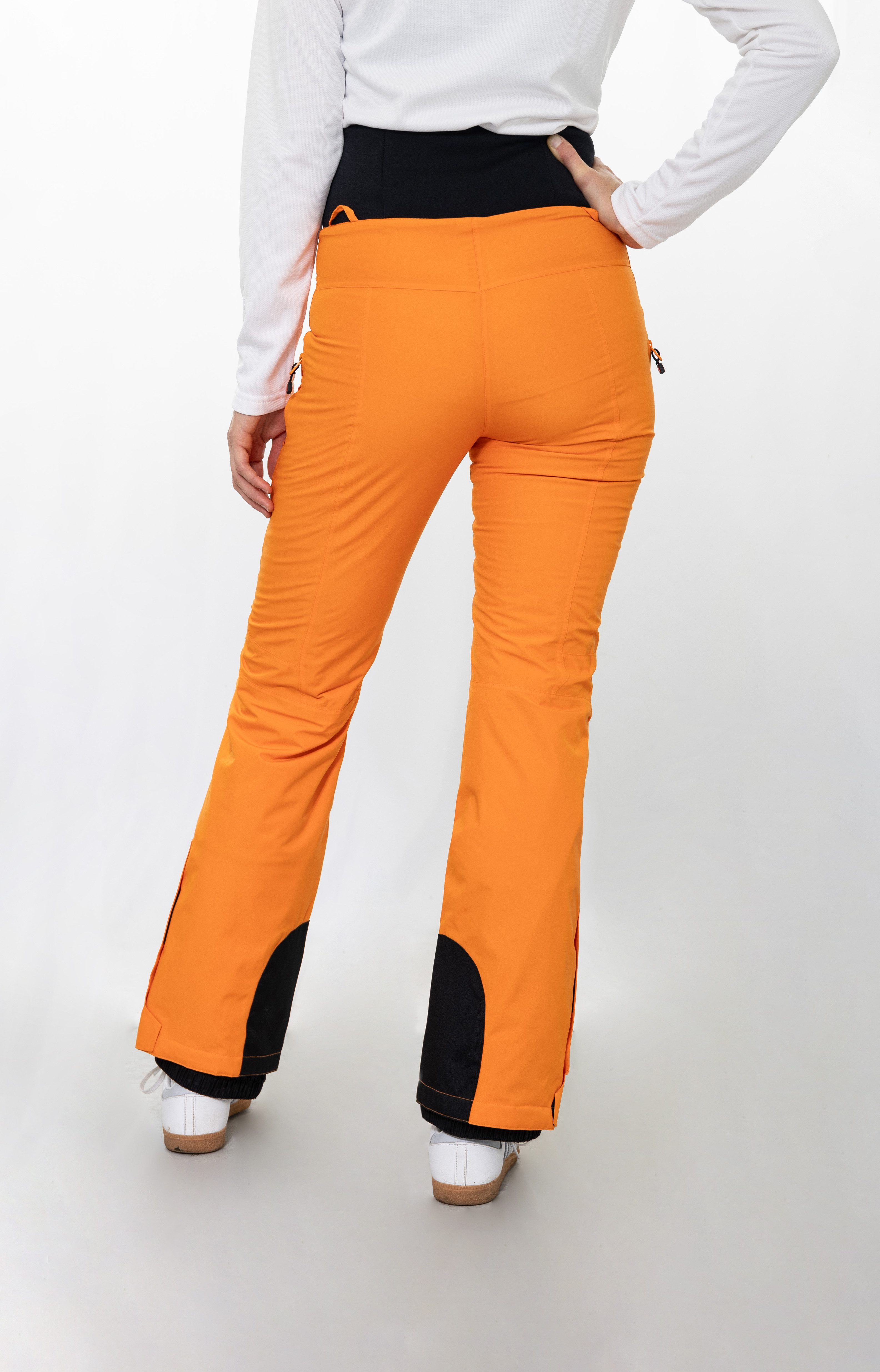 Bergson Skihose MIEN Slim Damen Skihose, wattiert, 20000 mm Wassersäule, Kurzgrößen, orange