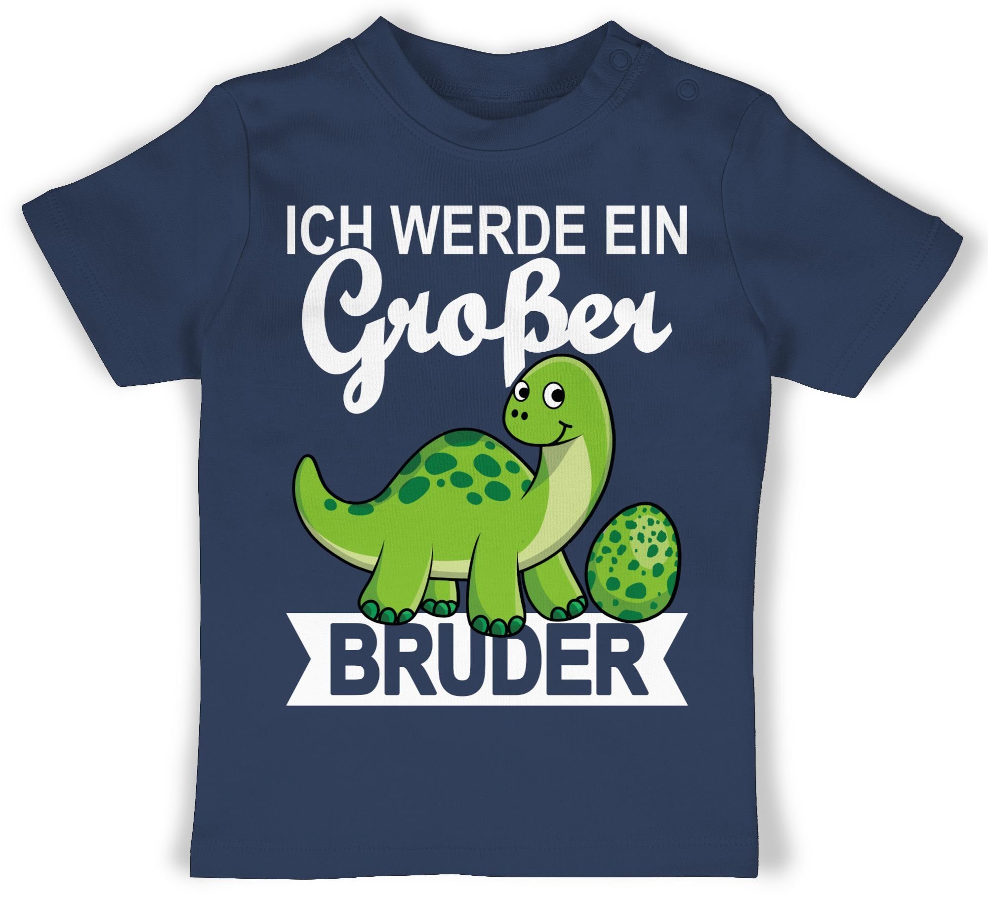 T-Shirt Ich werde ein großer Bruder mit Dinos