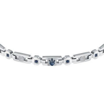 MASERATI Armband Bracelet IP BLU CRYSTALS Herren 100% Edelstahl (1-tlg)
