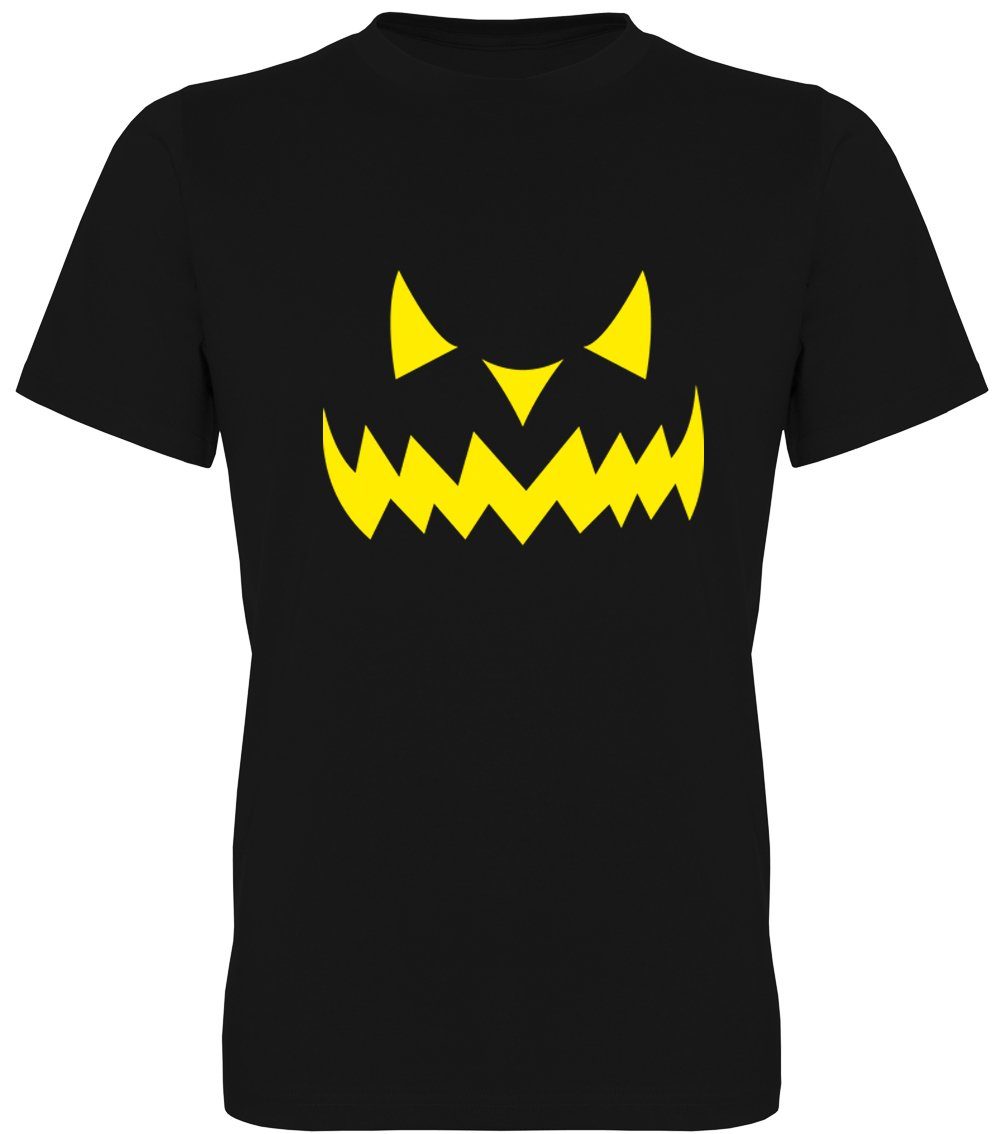 G-graphics T-Shirt Kürbisfratze Herren T-Shirt mit Frontprint-Motiv zu Halloween