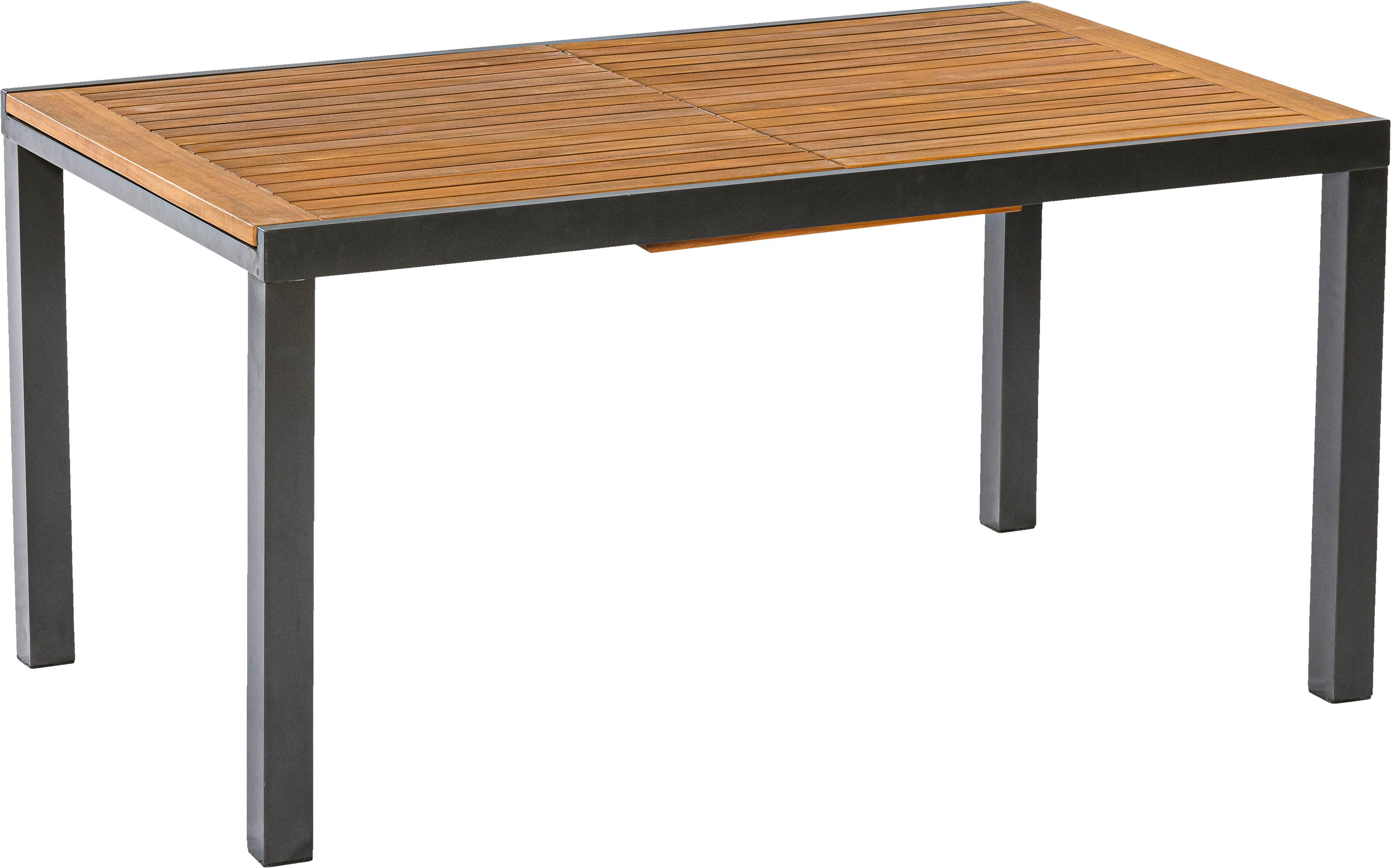 MERXX Garten-Essgruppe Siena, (Set, 7-tlg), inkl. 6 Klappsessel, 1 Ausziehtisch