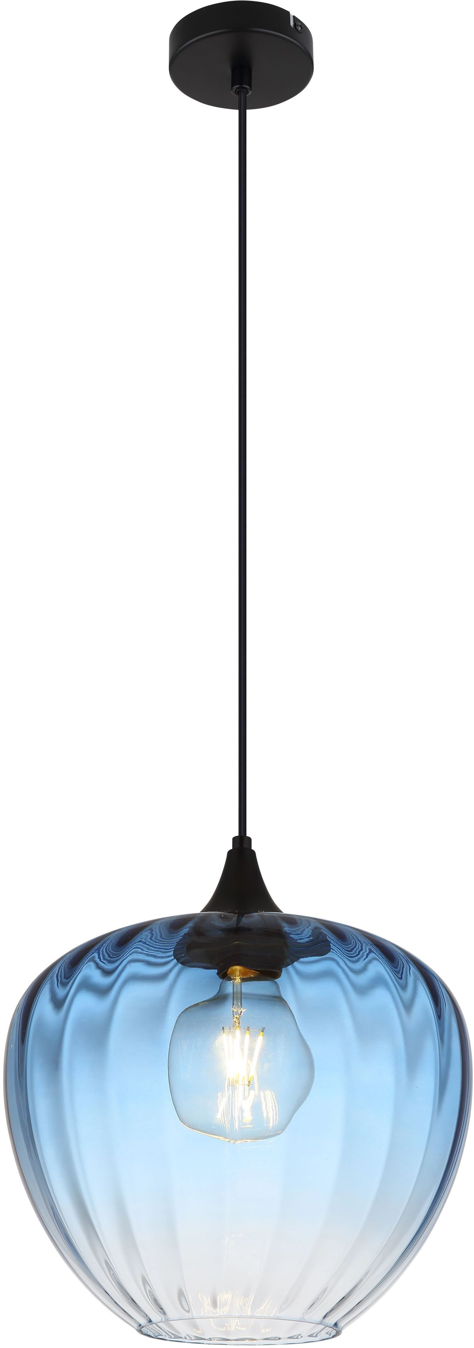 GLOBO LIGHTING Pendelleuchte SANDER, ohne Leuchtmittel, Gläser, Hängeleuchte, Wohnzimmer, Esstisch