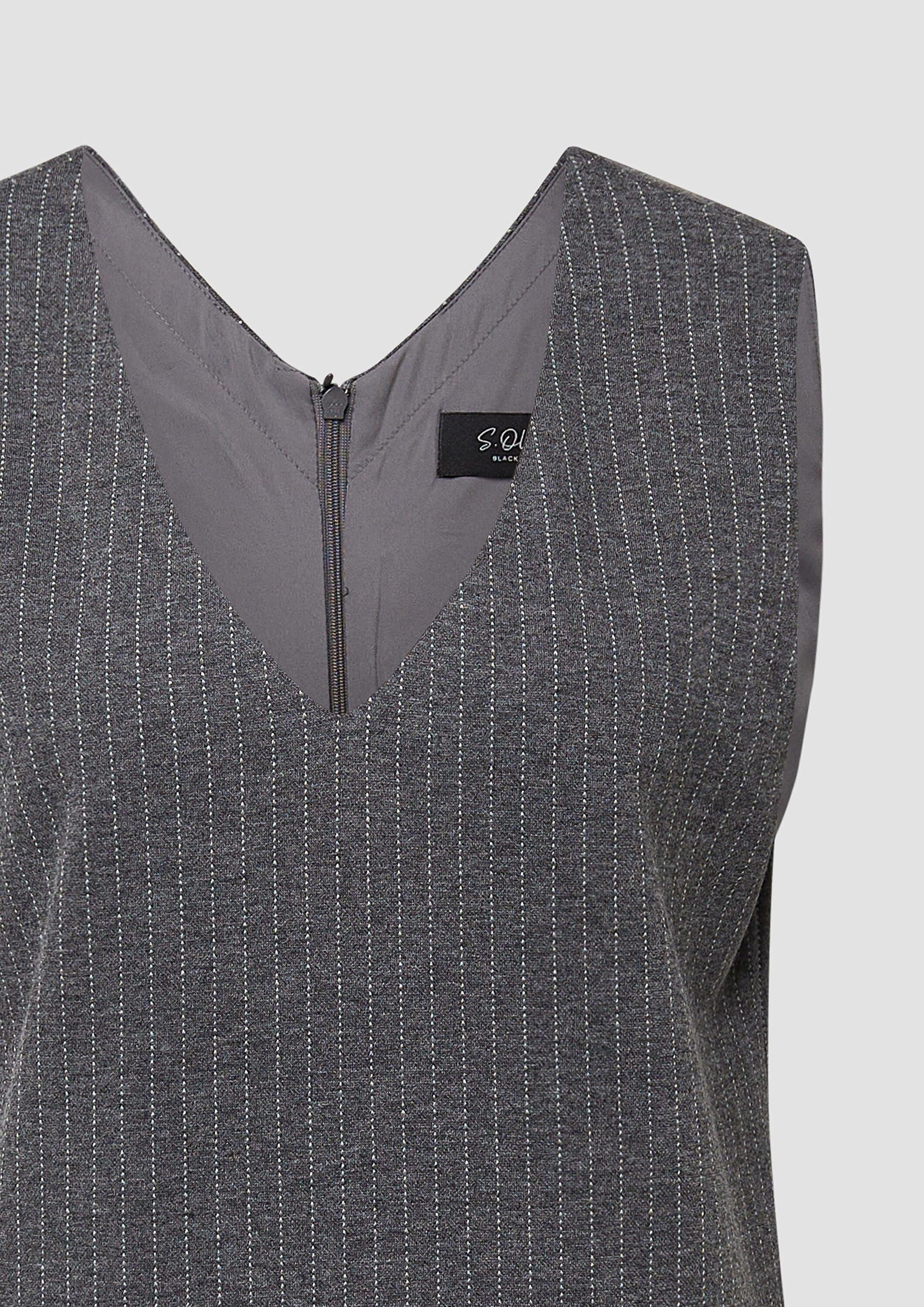 s.Oliver Minikleid Kleid Kleid im A-Shape mit Nadelstreifen