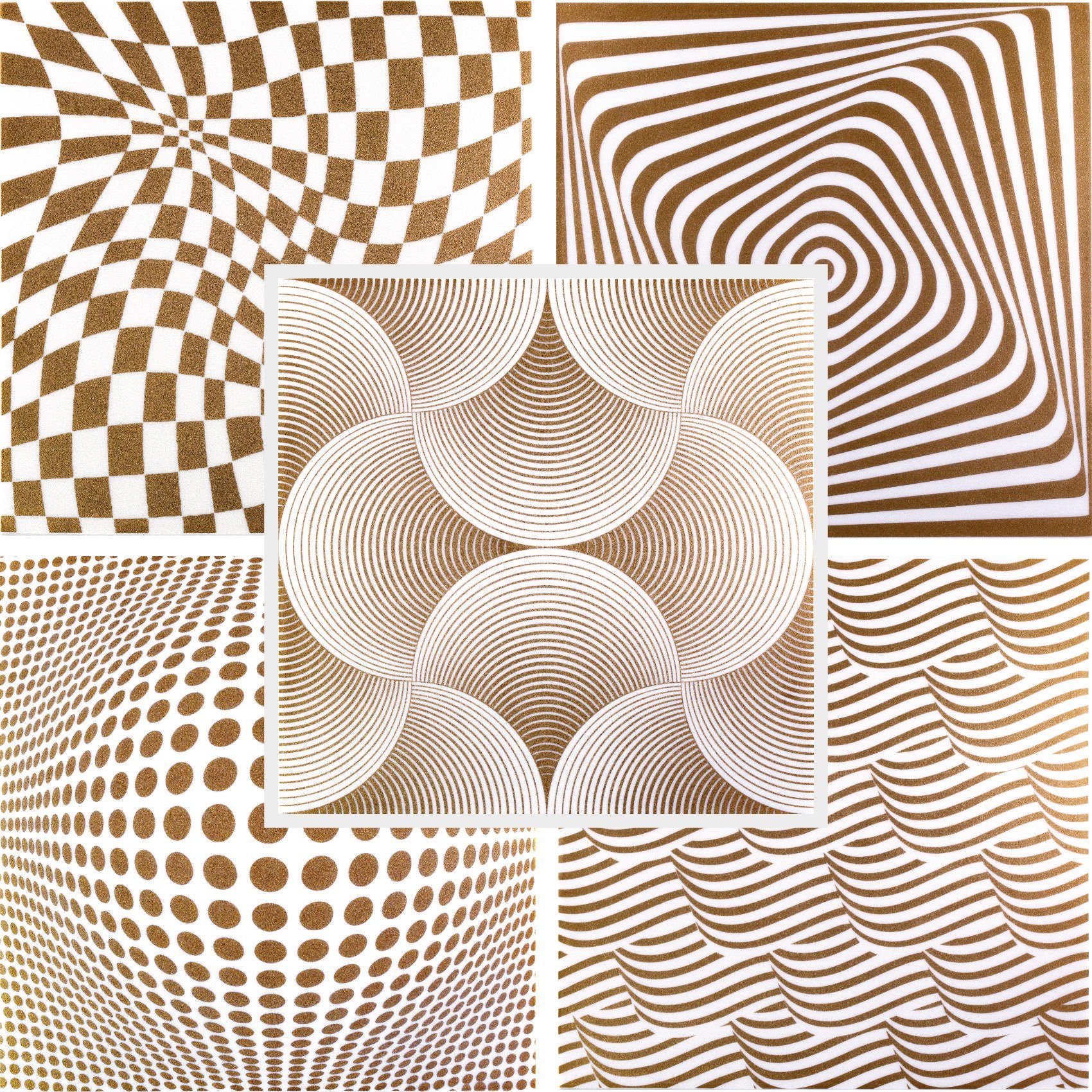 Hexim Decken-Rosette (Deckenplatten Sparpakete aus XPS 50x50cm