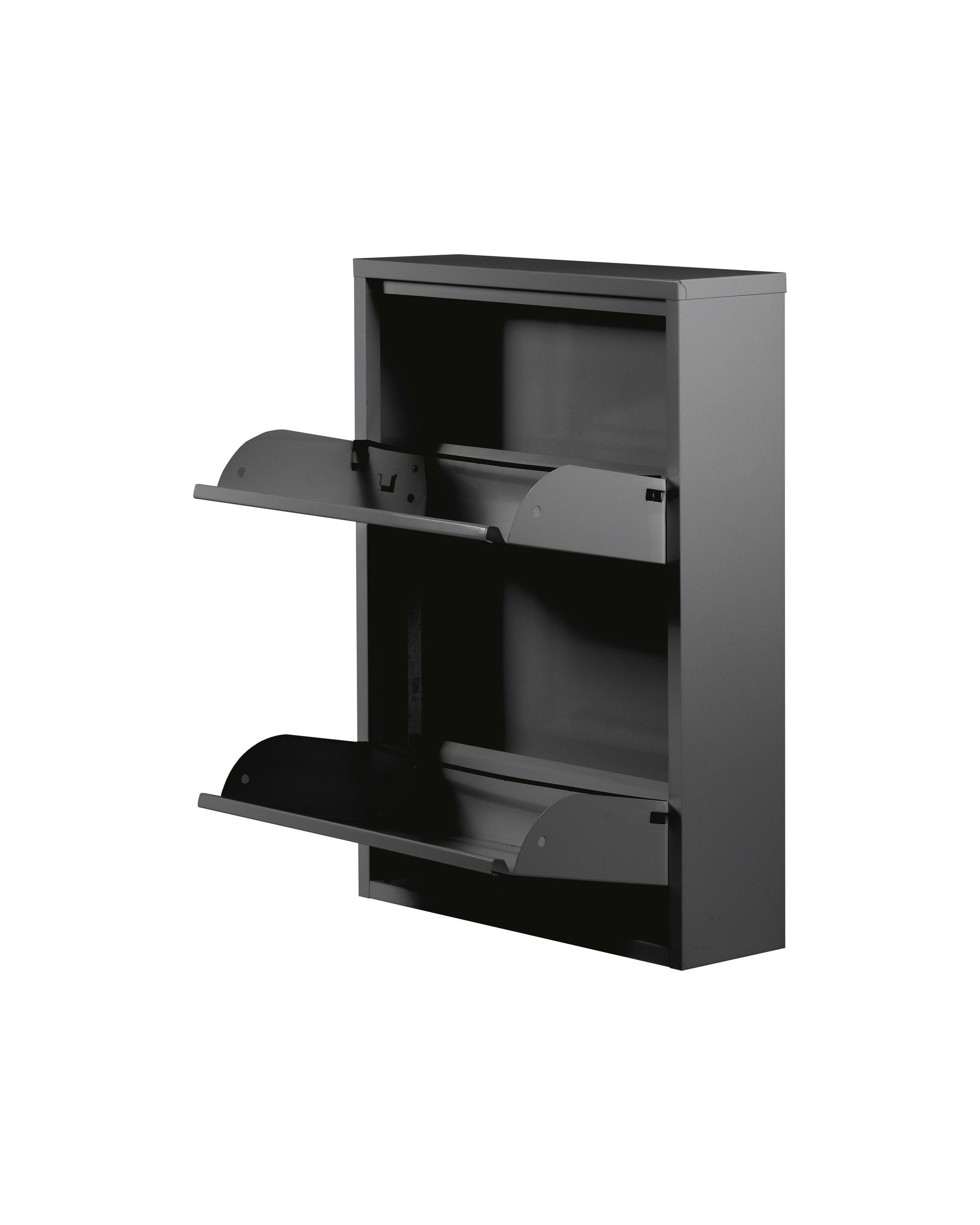PREISBRECHER Schuhkipper BLACK, (1stk) Schwarz lackiert, Metall, montiert - 50x72x15 (BxHxT)