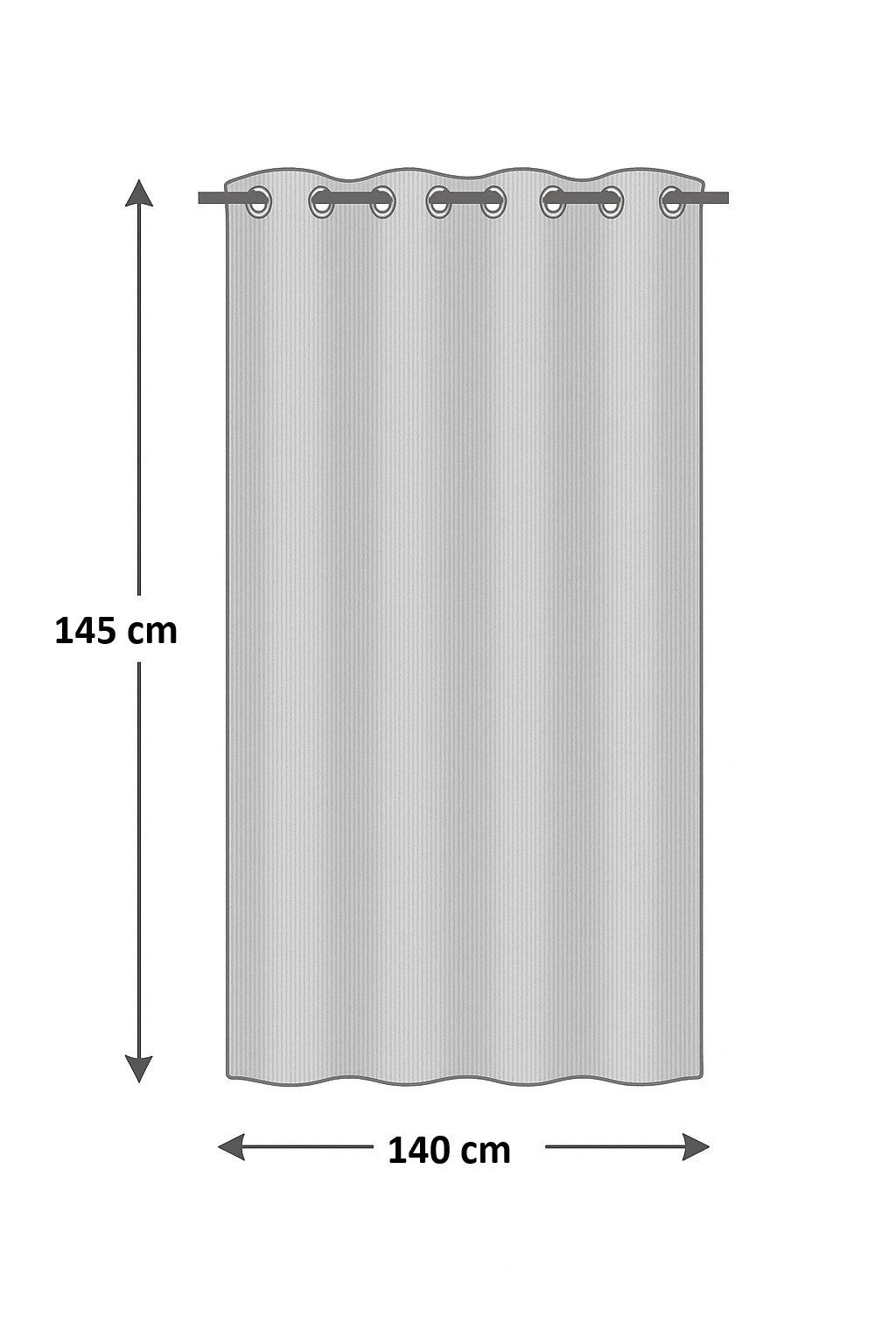 Beautex Verdunkelungsvorhang Verdunkelungsgardine Ösen Vorhang blickdicht abdunkelnd (1 St), Ösen, verdunkelnd