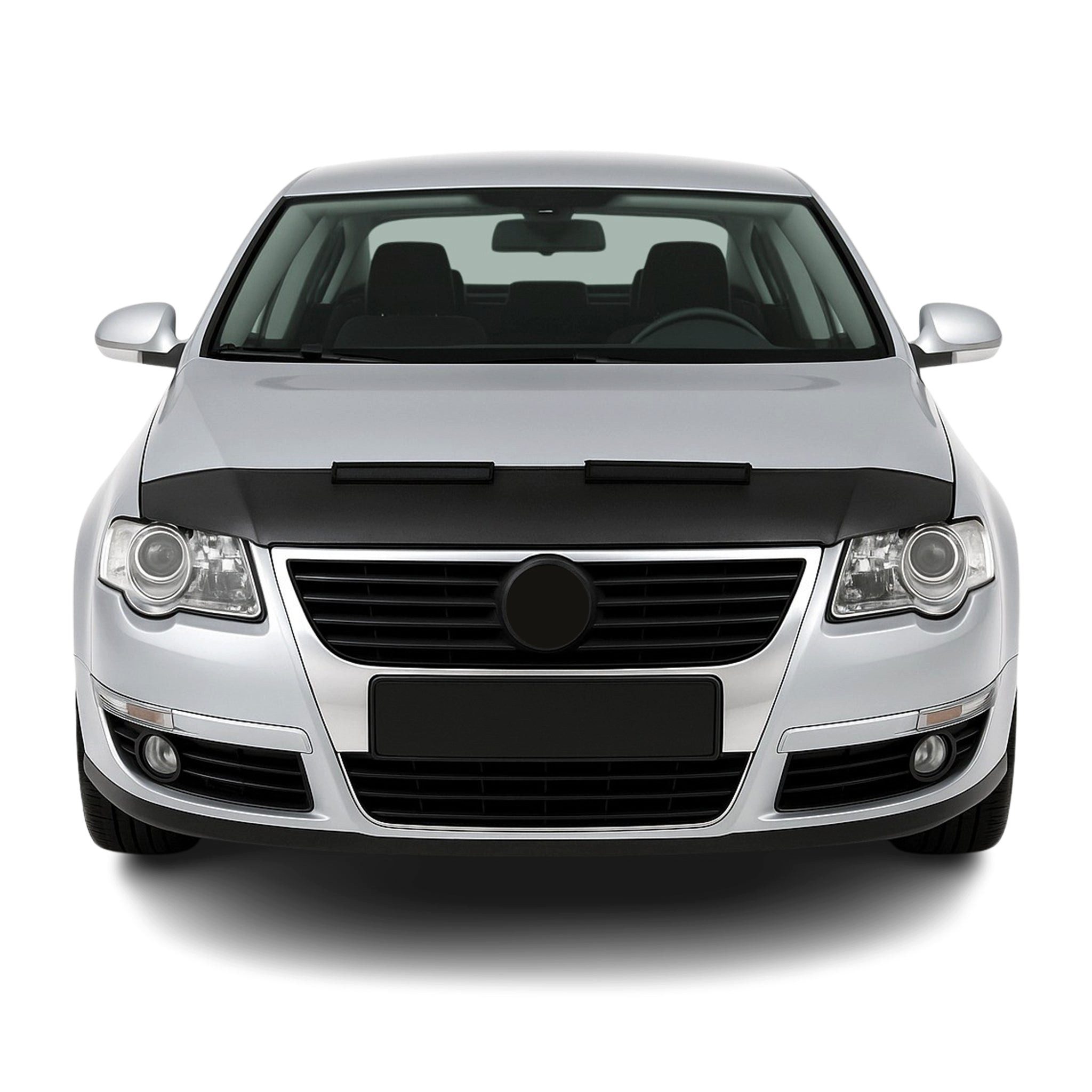 OMAC Frontstoßstange Haubenbra Bonnet Bra für VW Passat B6 2005-2010 Schwarz Halb, 1-St., Haltbar