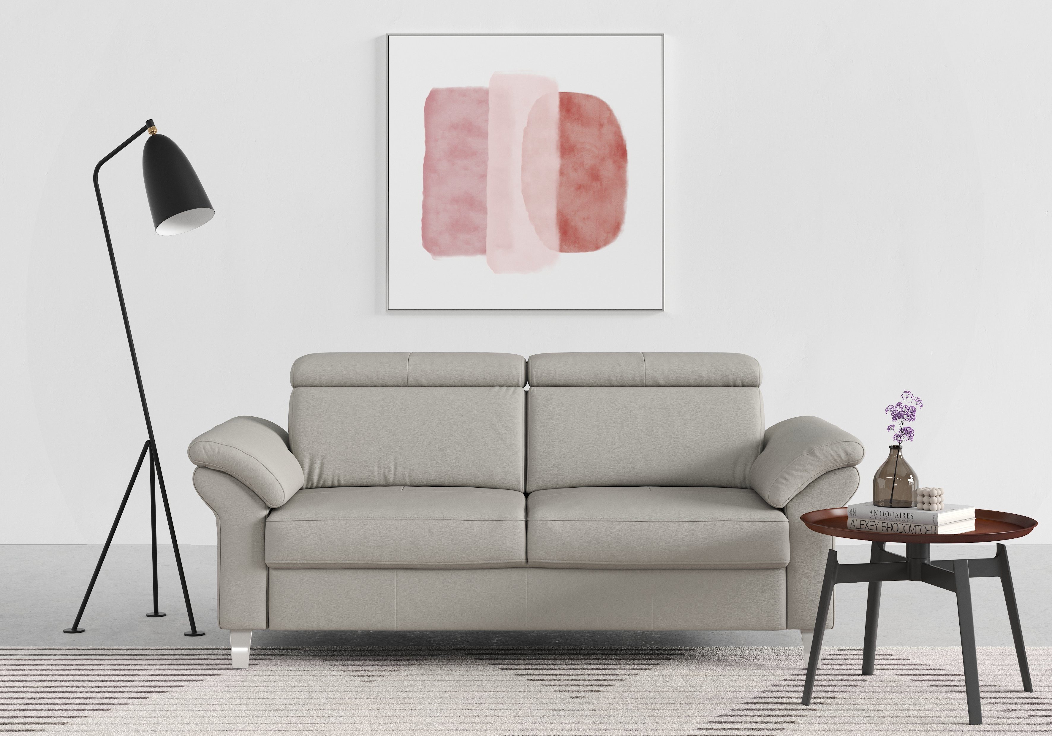 sit&more 2,5-Sitzer Arngast, inklusive Federkern und Kopfteilverstellung