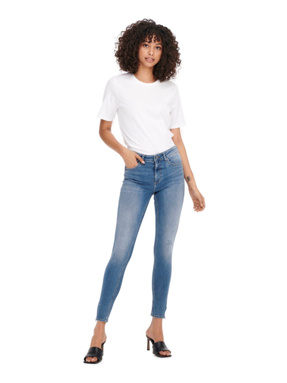 ONLY Skinny-fit-Jeans ONLBLUSH MID SK mit TAI848 Stretch