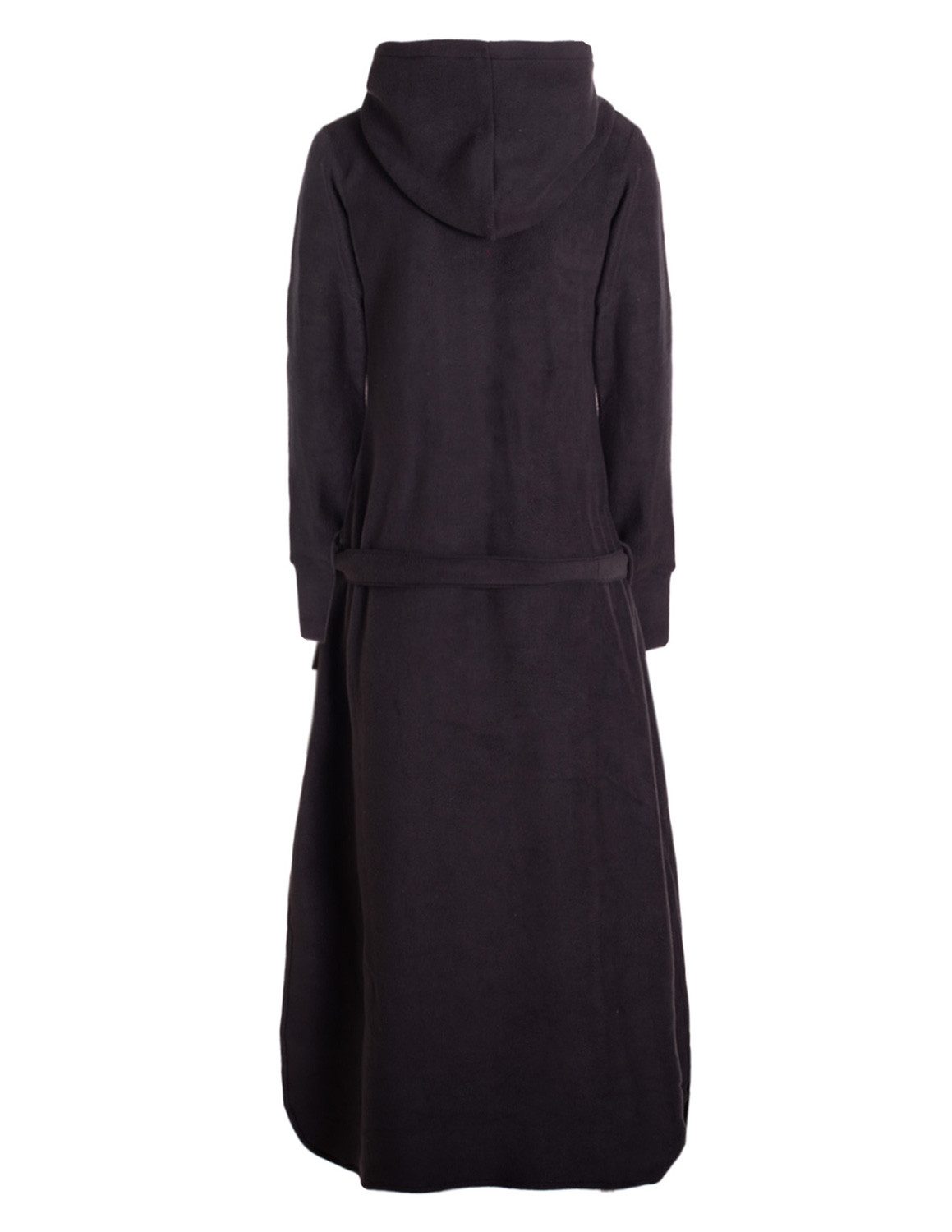 Vishes Ballonkleid Warmes langes Winterkleid aus Fleece mit Daumenlöchern Taschen Kapuze Alternative Bekleidung, Ethno, Hippie, Retro Style