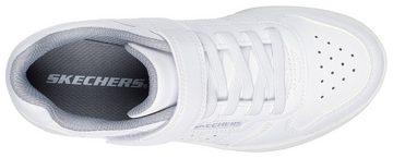 Skechers Kids QUICK STREET Slip-On Sneaker mit praktischem Gummiband, Freizeitschuh, Halbschuh, Schnürschuh