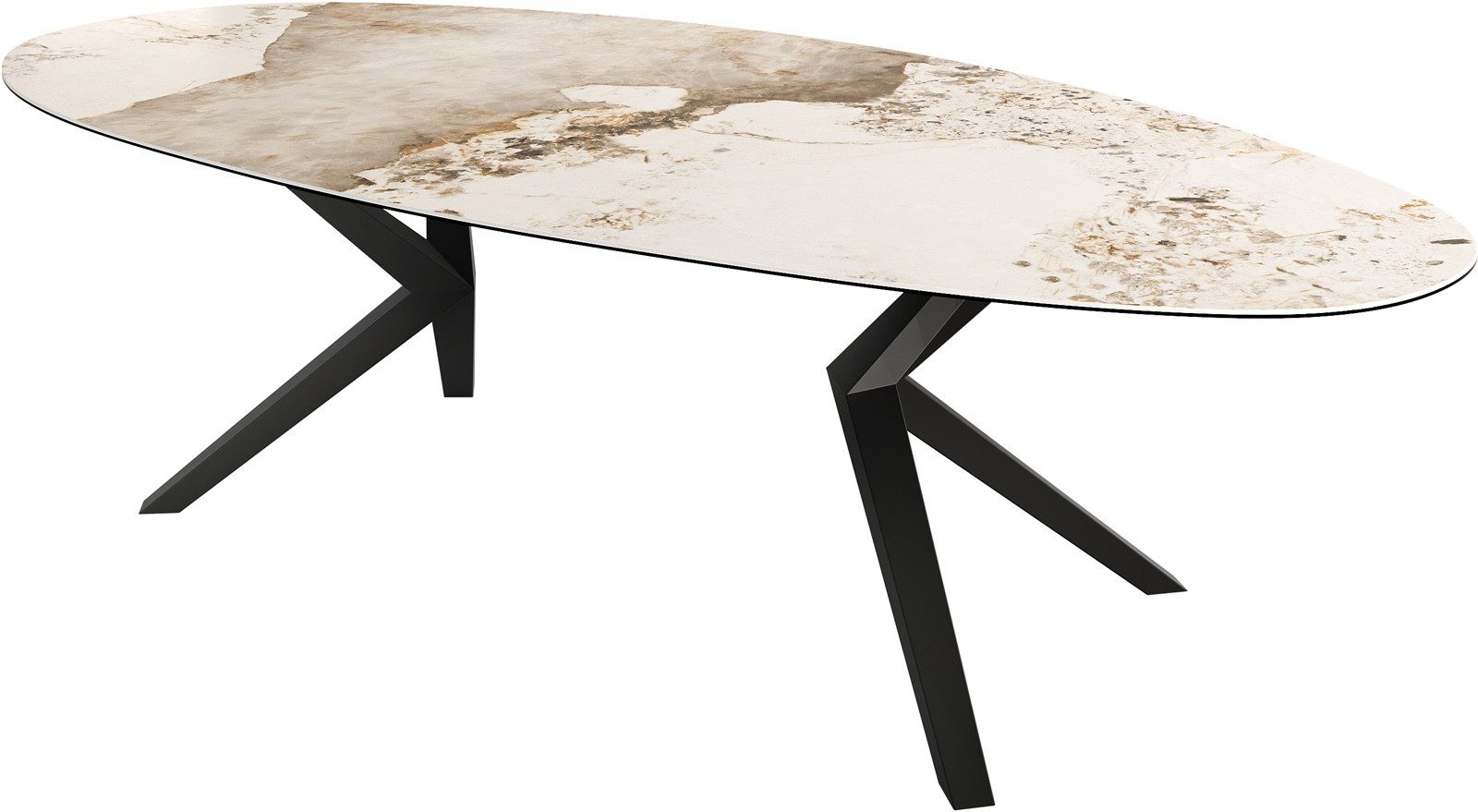 DELIFE Esstisch Edge, Oval Keramik Minas günstig online kaufen