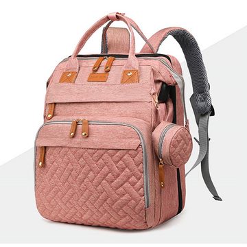 AquaBreeze Wickelrucksack Rucksack Baby Multifunktions-Babytaschen Wärmeisolierte (Multifunktional, Babytasche,mit Flaschenhalter, Baby-Rucksack mit Kinderwagen-Haken), für Mama und Papa unterwegs