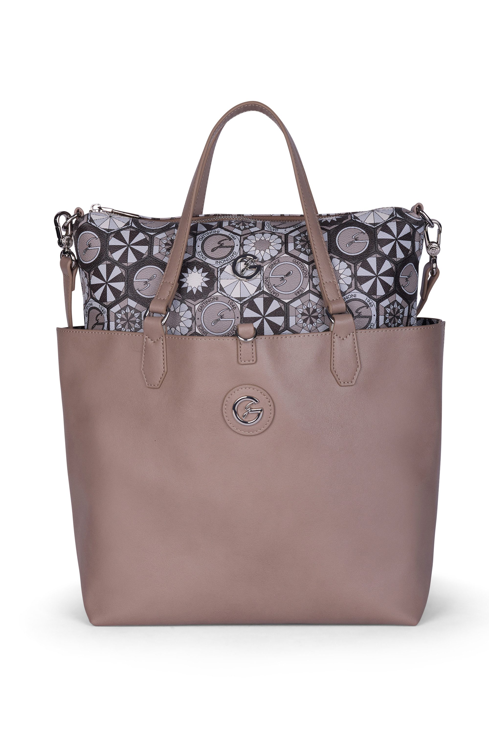 Gattinoni Tragetasche Teodosia Reversible Medium Shopping Bag Damen, Tragetasche Damen, Shopper, Strandtasche, Fashion, Lifestyle, Sale