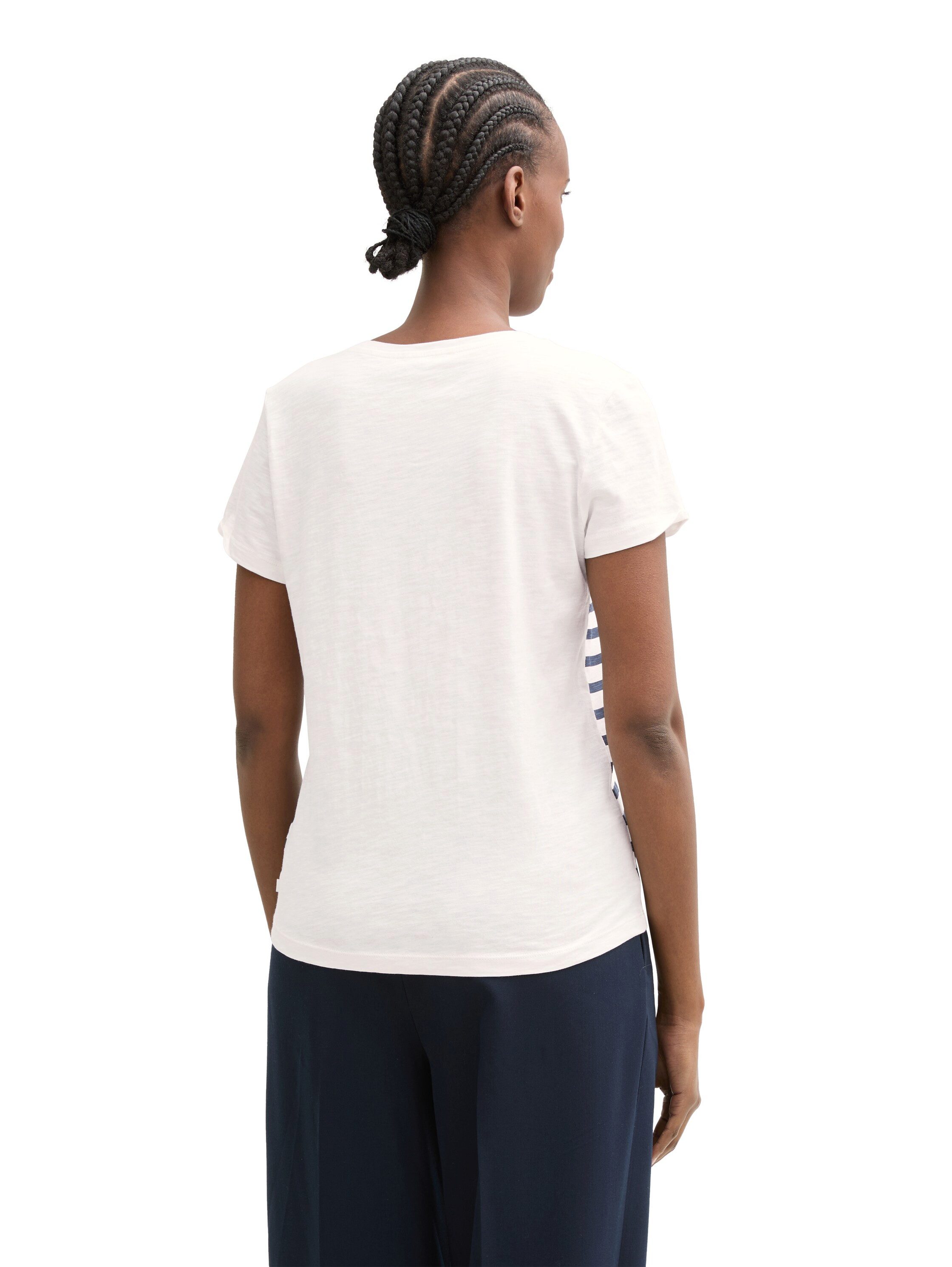 TOM TAILOR Denim T-Shirt mit Streifen günstig online kaufen