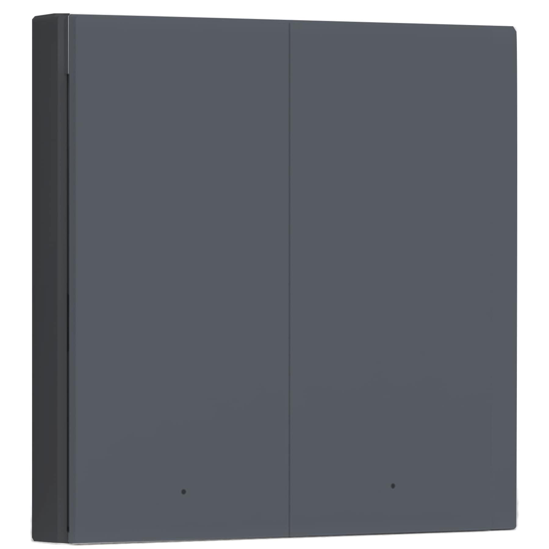 Aqara AQARA Serien-Funk-Wandschalter WS-EUK02-G, H1, 3.0, zigbee, grau Smarter Lichtschalter