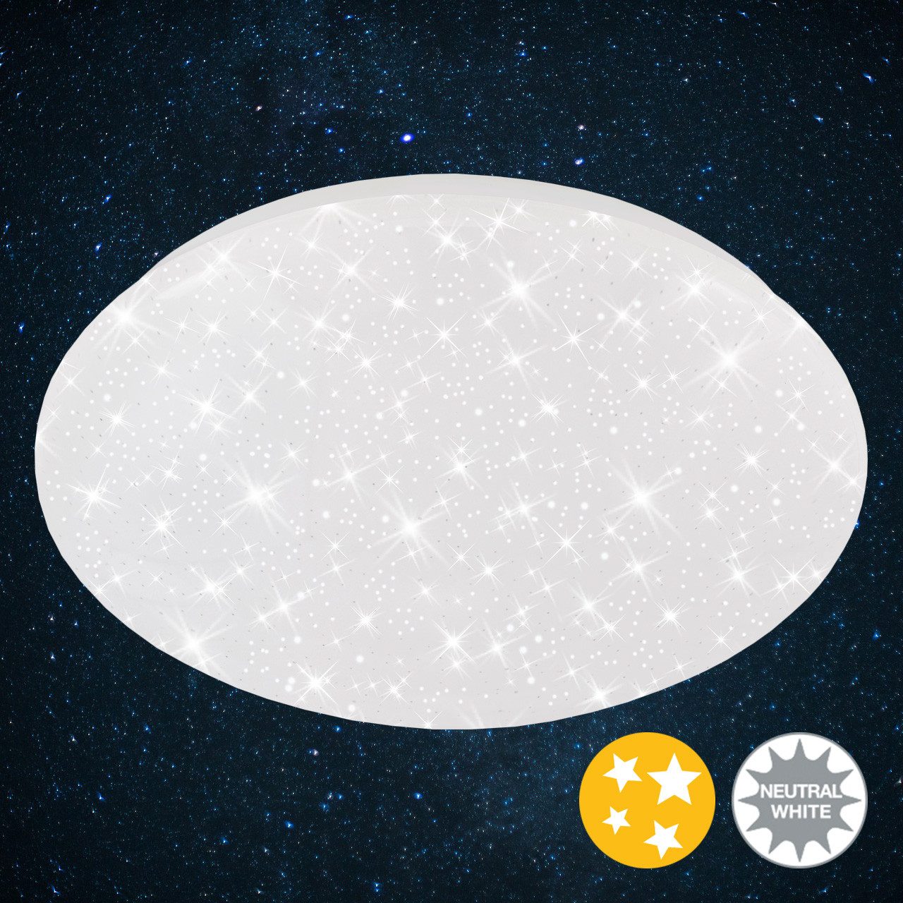 Briloner Leuchten Deckenleuchte LED Deckenlampe Extra-Warmweiß Wohnzimmer S günstig online kaufen