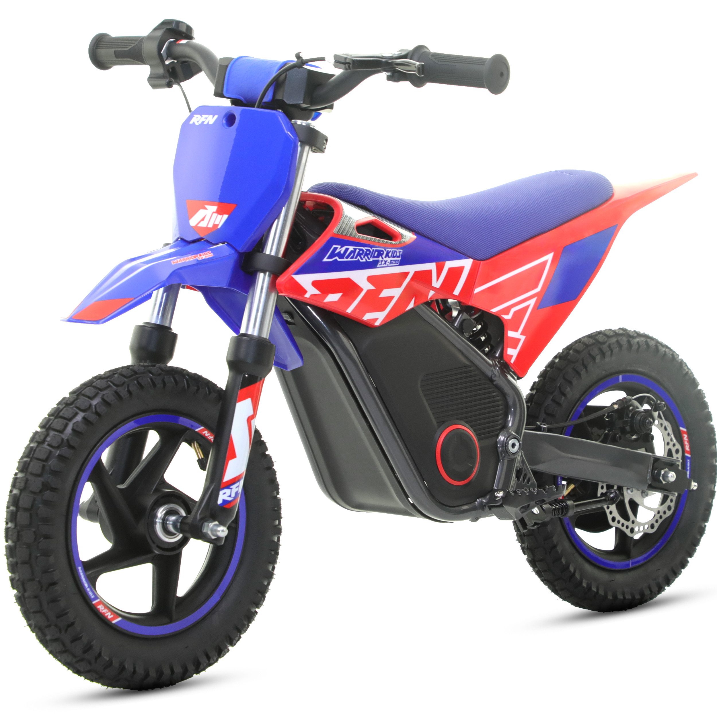 RFN Elektro-Kindermotorrad Elektro-Kindermotorrad SX-E250 250W 14 Zoll 36V für Kinder 3–6 Jahre, Mittelmotor,Wasserschutzklasse: IPX4,LED-Gasgriff,Nennleistung: 250 W