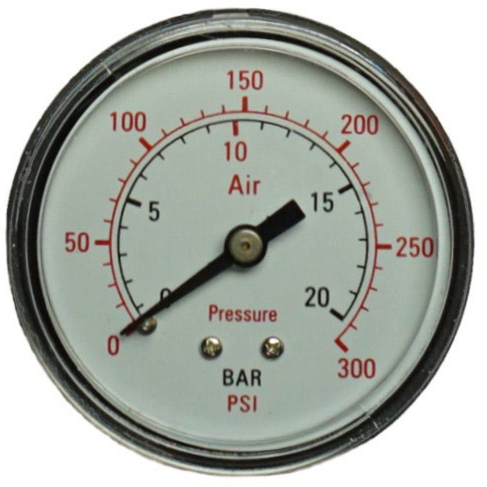 Druckluftgeräte-Set Aerotec Manometer 9414582 Anschluss (Manometer): Rückseite Außengewi