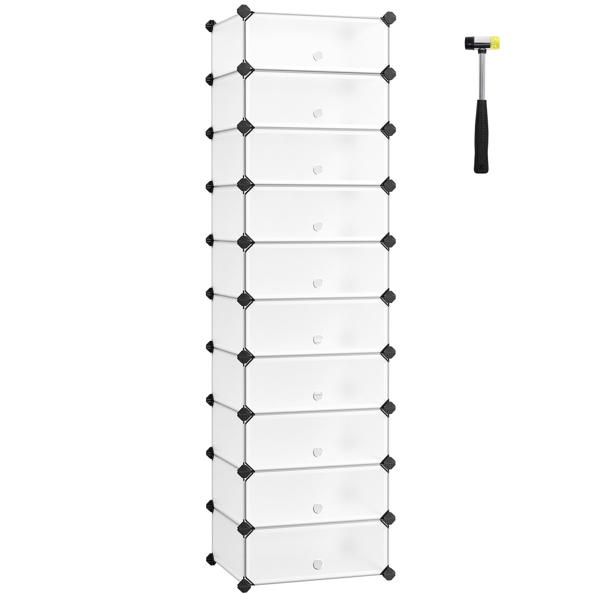 SONGMICS Schuhregal Schuhschrank, mit 10 Fächern, Fasst 20-30 Paar Schuhe günstig online kaufen