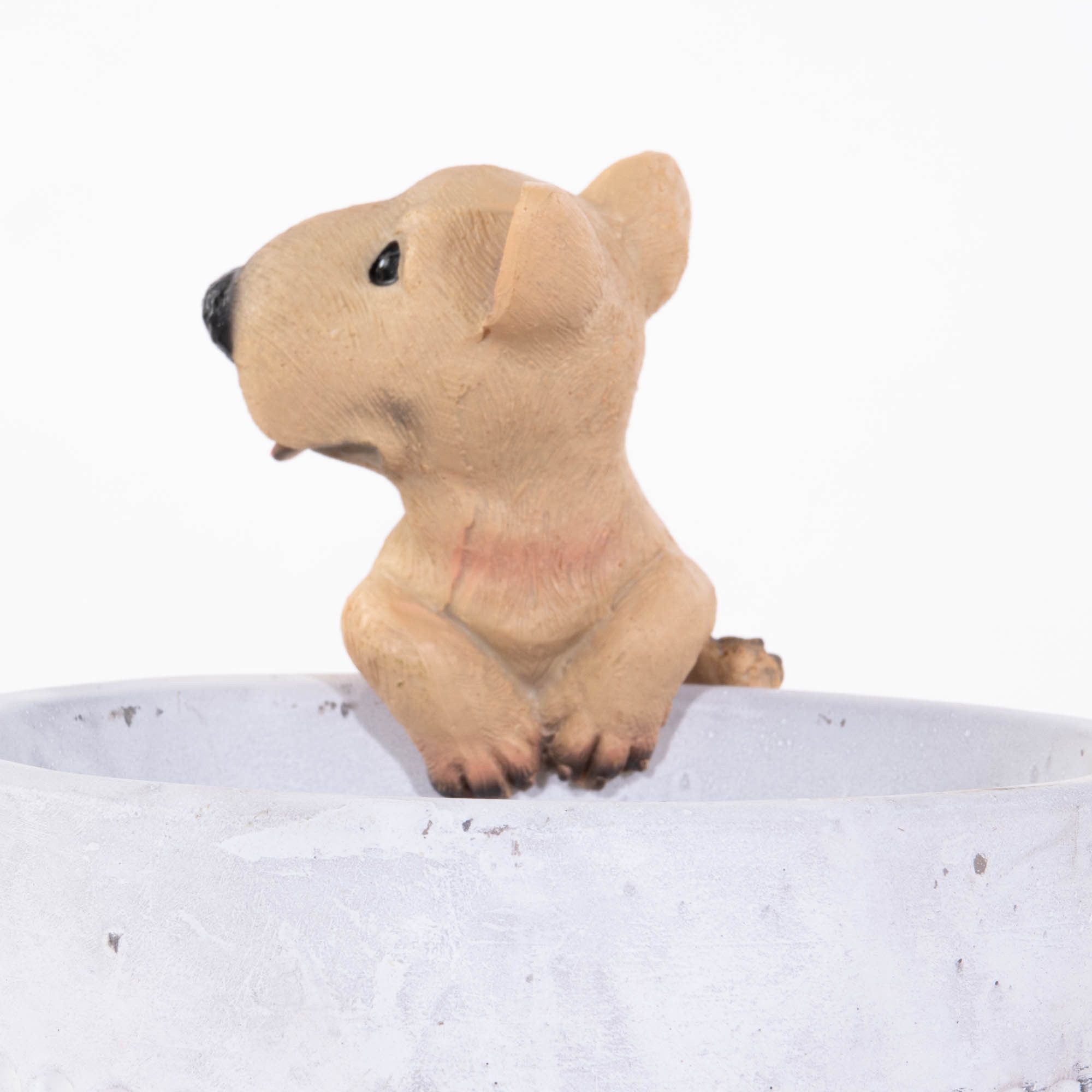 Progarden Gartenfigur Dekofigur für Blumentopf Hundchen