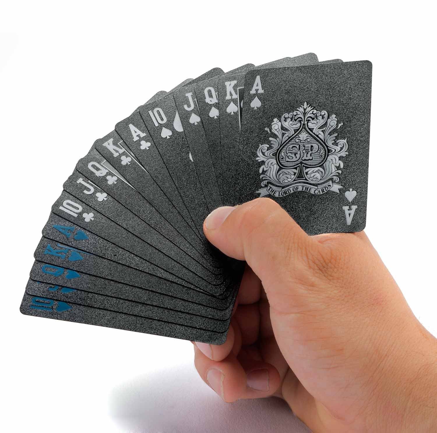 Poker-Deck aus Spiel, Goods+Gadgets PVC Pokerkarten Spiel-Karten Kunststoff,