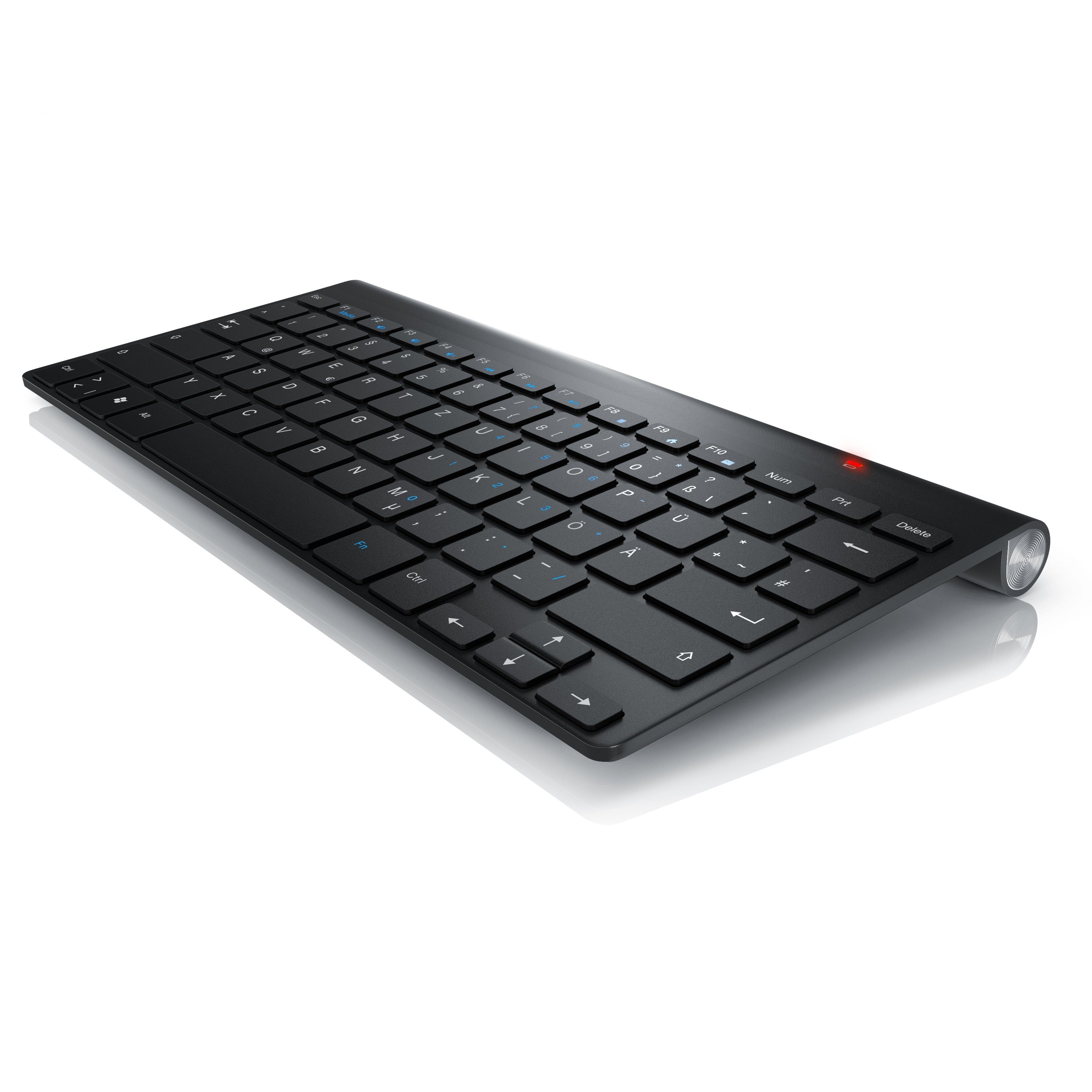 2,4GHz, Keyboard Aplic (kabelloses Layout) Wireless-Tastatur Tastaturlayout, Slim Windows QWERTZ