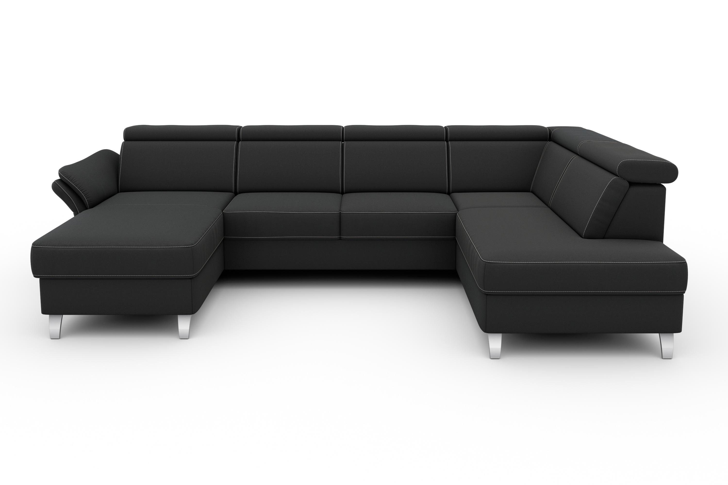 sit&more Wohnlandschaft Vincenzo U-Form, inklusive Kopfteilverstellung, günstig online kaufen