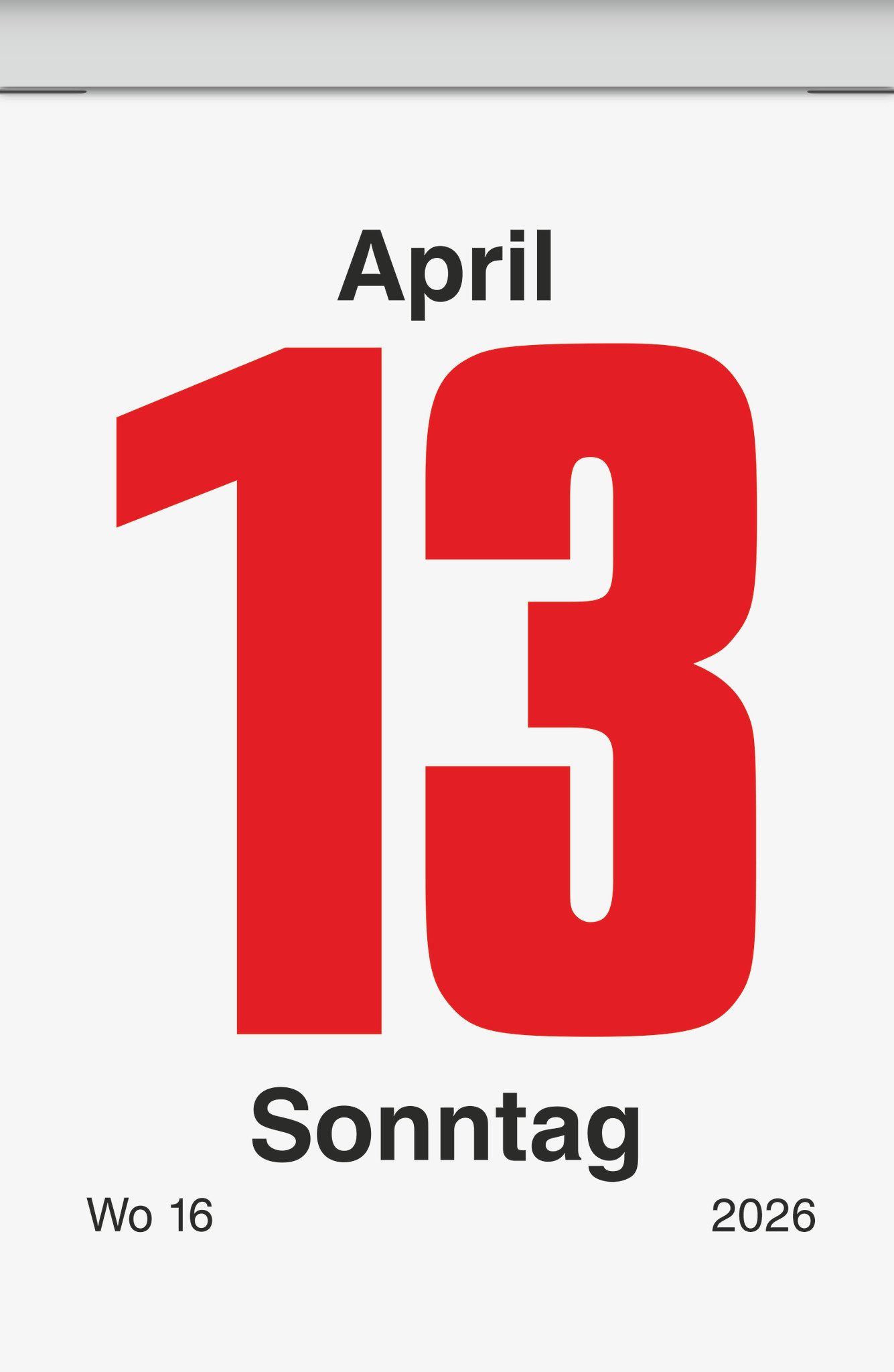 BRUNNEN Abreißkalender BRUNNEN 1070303006 Tagesabreißkalender 54x80mm Nr.3