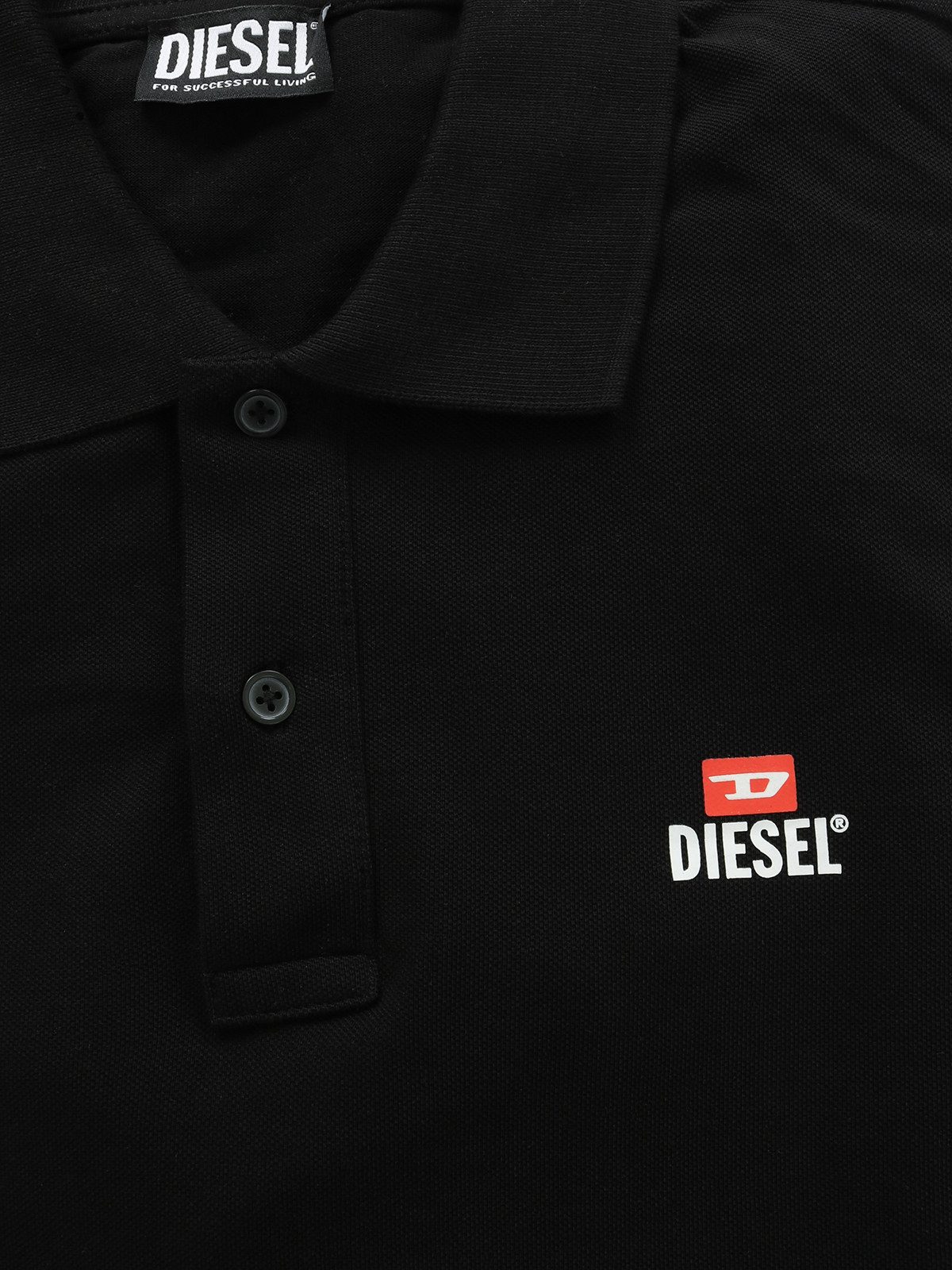 Diesel Poloshirt Slim Fit Langarmshirt aus Baumwolle Pique - T-SMITH-LS-OUT