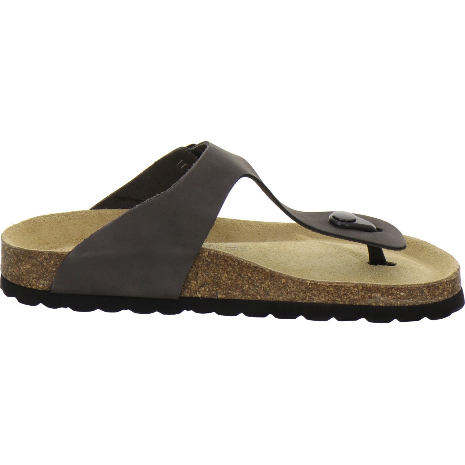 AFS-Schuhe 210782 Zehentrenner Pantolette für Damen mit Fußbett, bequeme Sandalen aus Leder