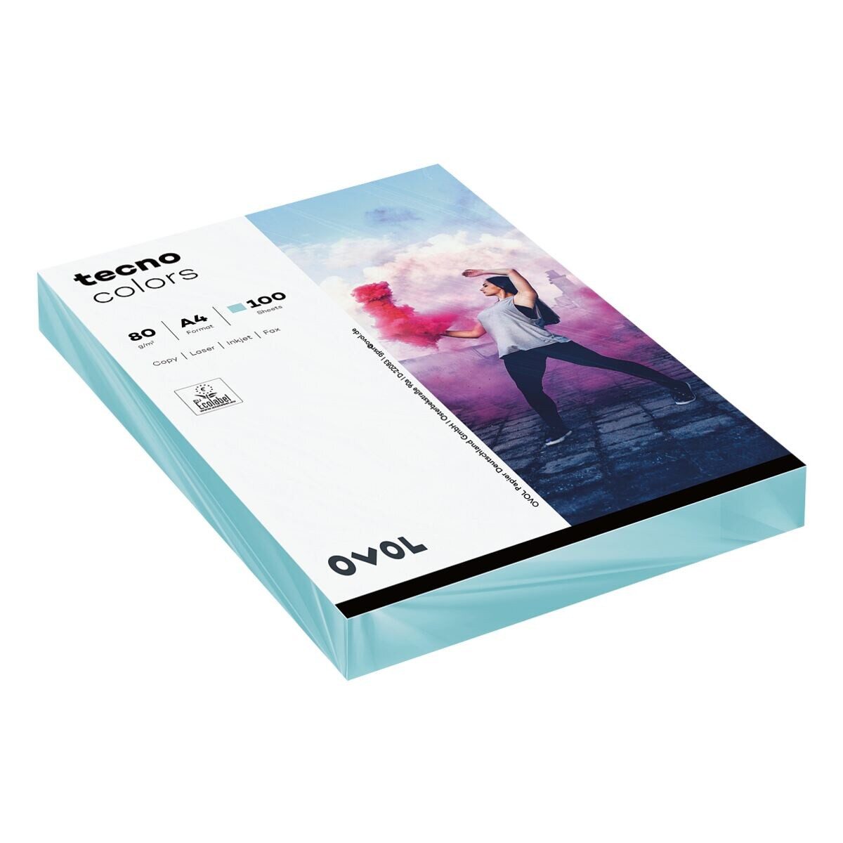 Inapa tecno Druckerpapier Rainbow, Pastellfarben, Format DIN A4, 80 g/m², Kleinpack