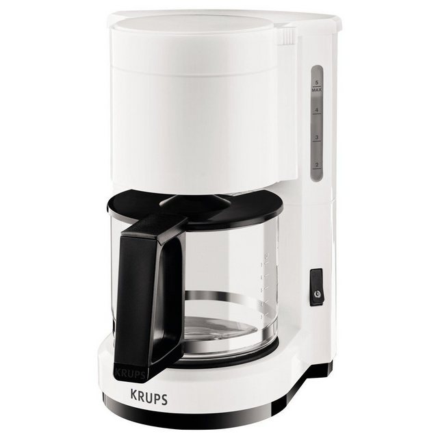 Krups Filterkaffeemaschine F183-0110 – AromaCafe – Filter-Kaffeemaschine – weiß