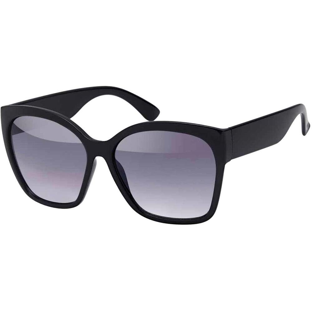 Retrosonnenbrille mit polarisierten Polarisiert BEZLIT Linsen schwarz Sonnenbrille (1-St) Eyewear Damen