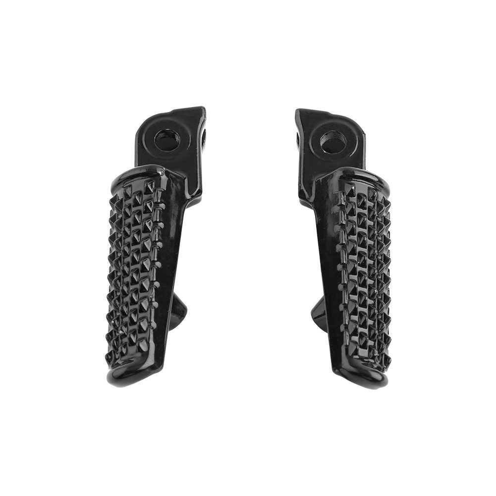 GARRYFIZH Auspuff-Flexrohr Vordere Fußraste für Honda CBR600 F4I CBR919 CBR1000 Schwarz, Aluminiumlegierung, Schwarz