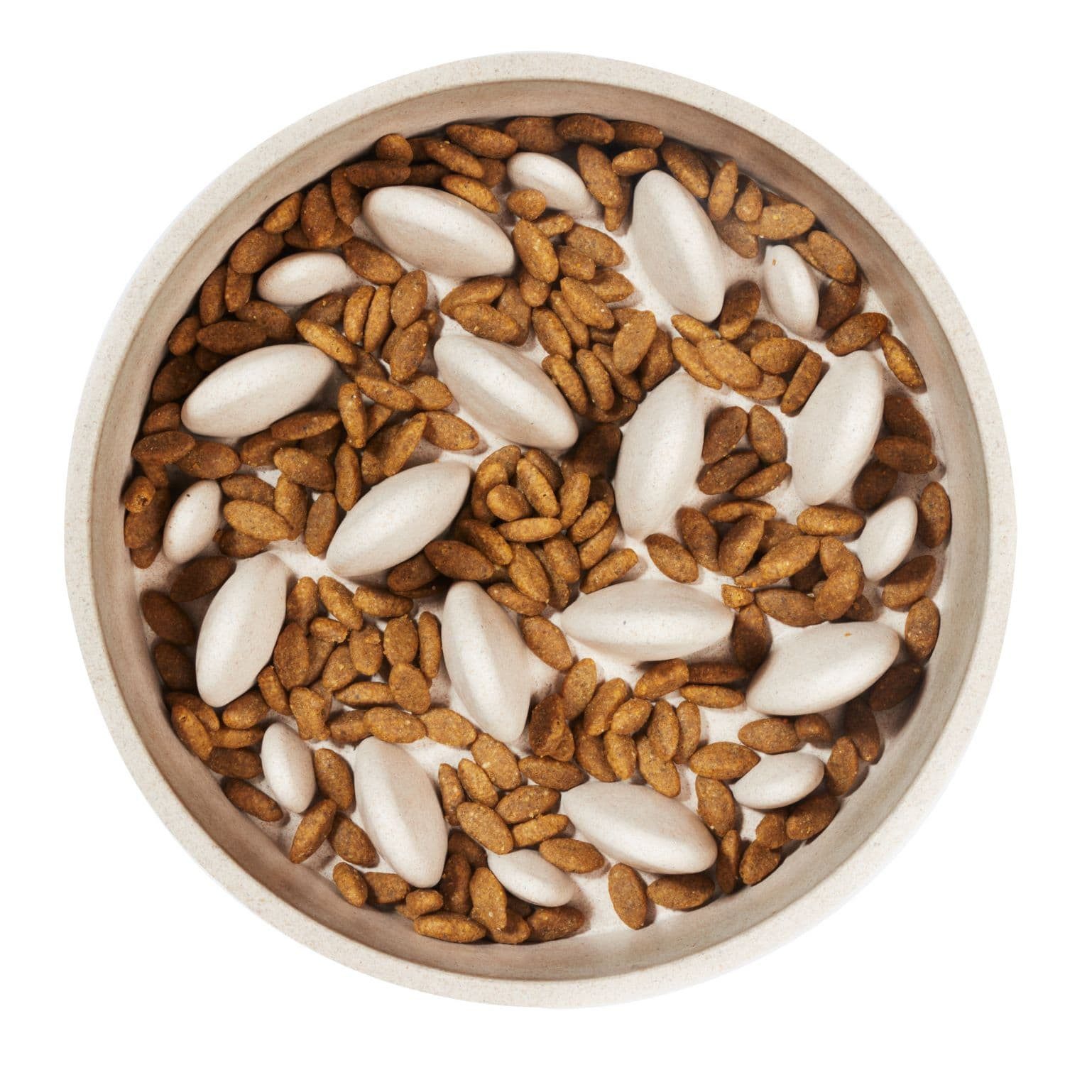 Piupet Antischlingnapf Antischlingnapf / Slow Feeder I Futternapf für Hunde I 0,4L 0,8L 1,4L, 50% Bambus, 50% recycelter Kunststoff (PP), Spülmaschinengeeignet, fördert langsames fressen