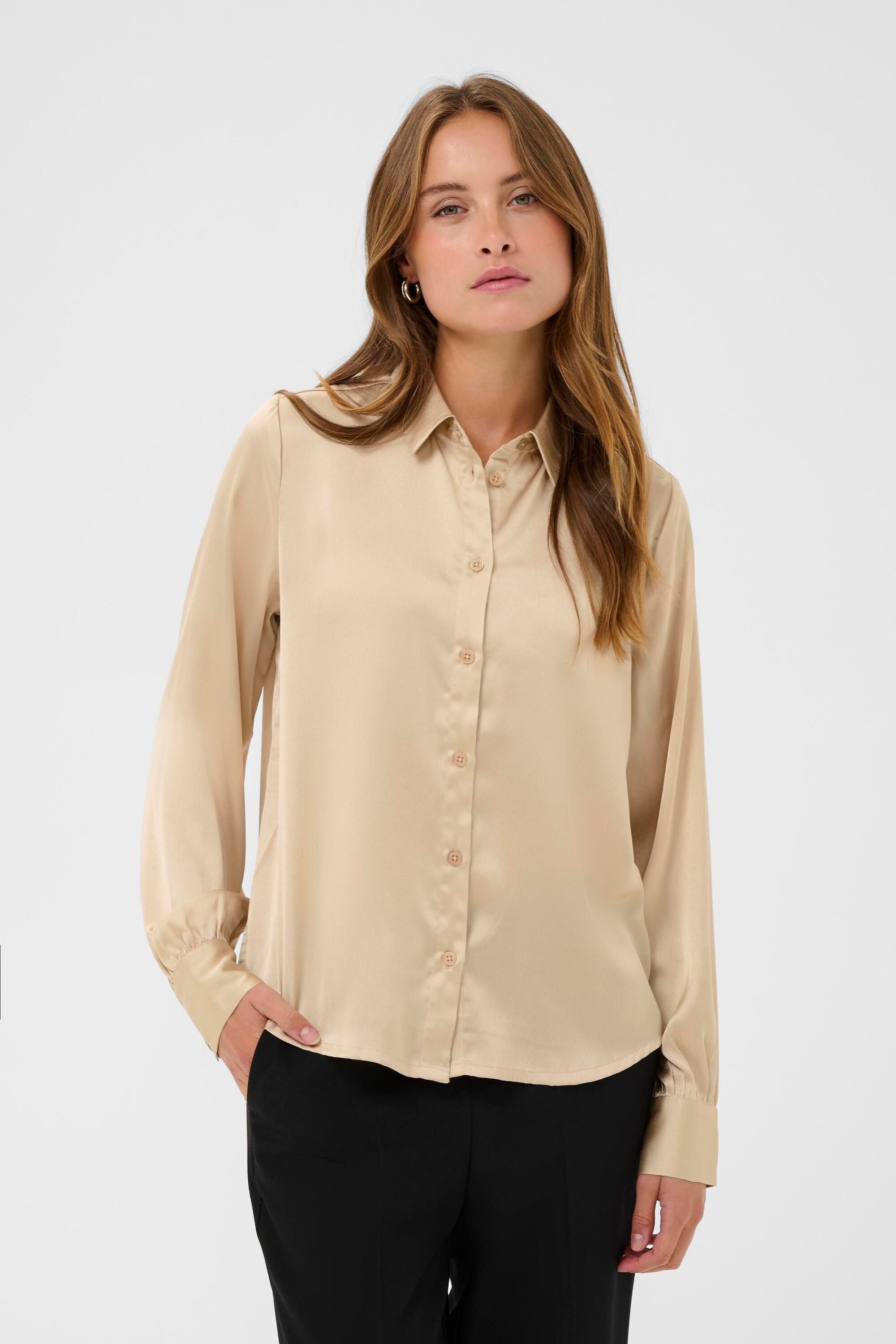 KAFFE Langarmhemd Langarm-Hemd KAamara