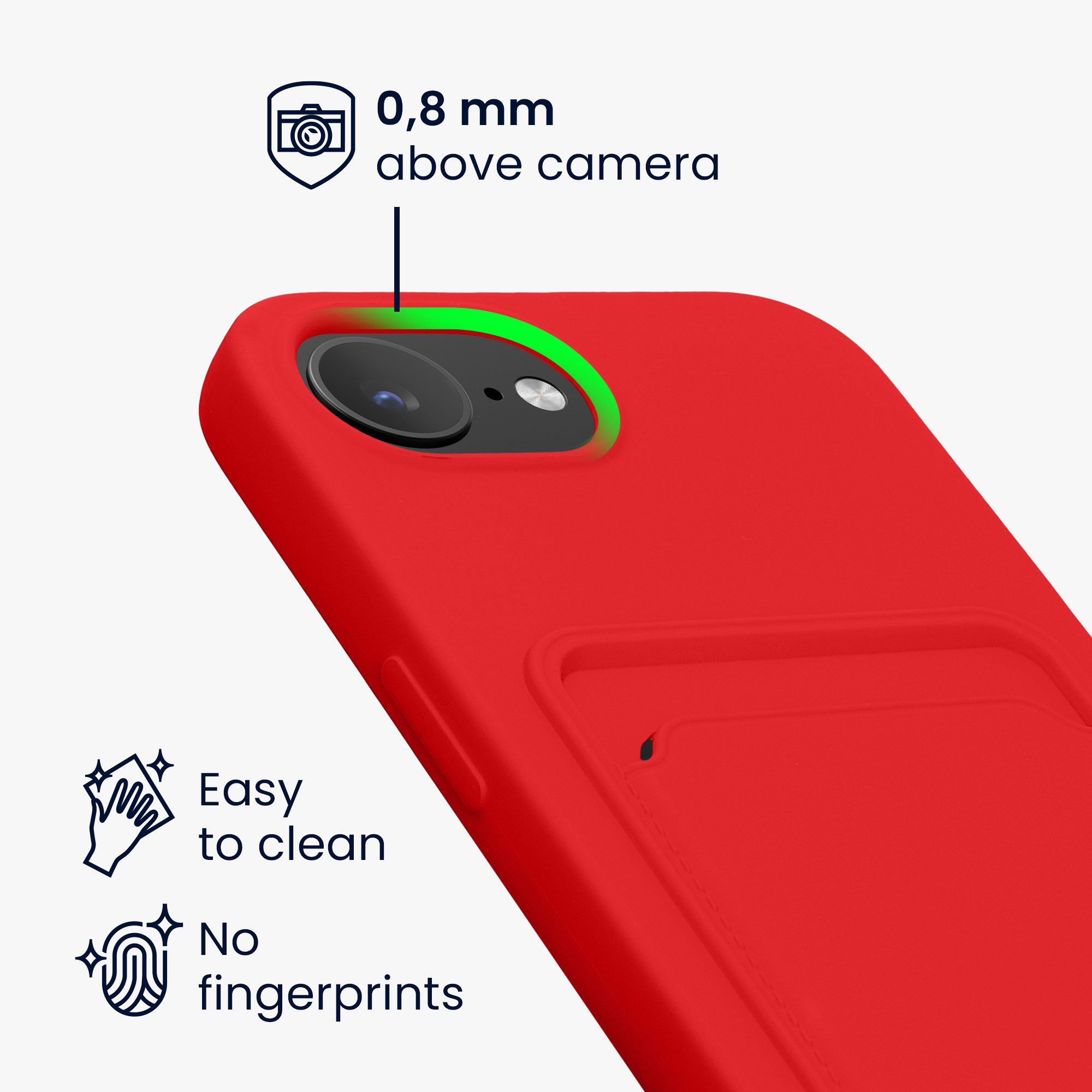 kwmobile Handyhülle Hülle für Apple iPhone 17e / iPhone 16e, Handyhülle mit Fach für Karten - Handy Cover Case