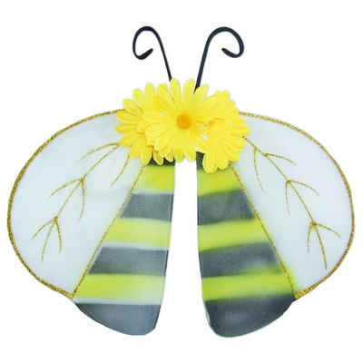 Funny Fashion Kostüm-Flügel Bienen Flügel zum Kostüm - 52 cm, Zubehör Bienenkostüm Fasching