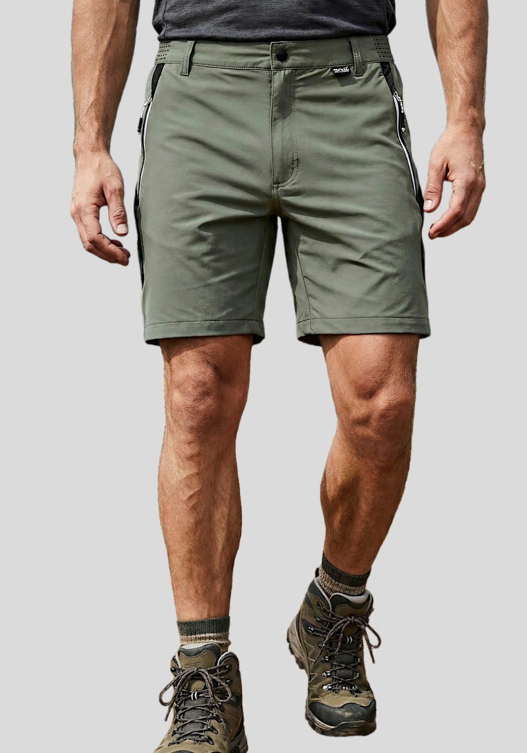 Regatta Shorts Mountain Trekkingshorts Wandershorts Wanderhose (1-tlg) Wasserabweisend, atmungsaktiv, mit Reißverschlusstaschen