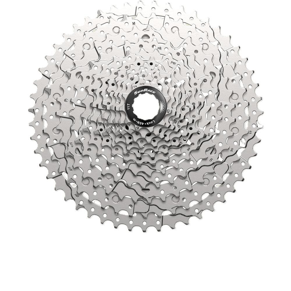 Zahnkranz SunRace CSMZ600 12-fach Kassette 11-51 Zähne Silber - Shimano HG-kompa