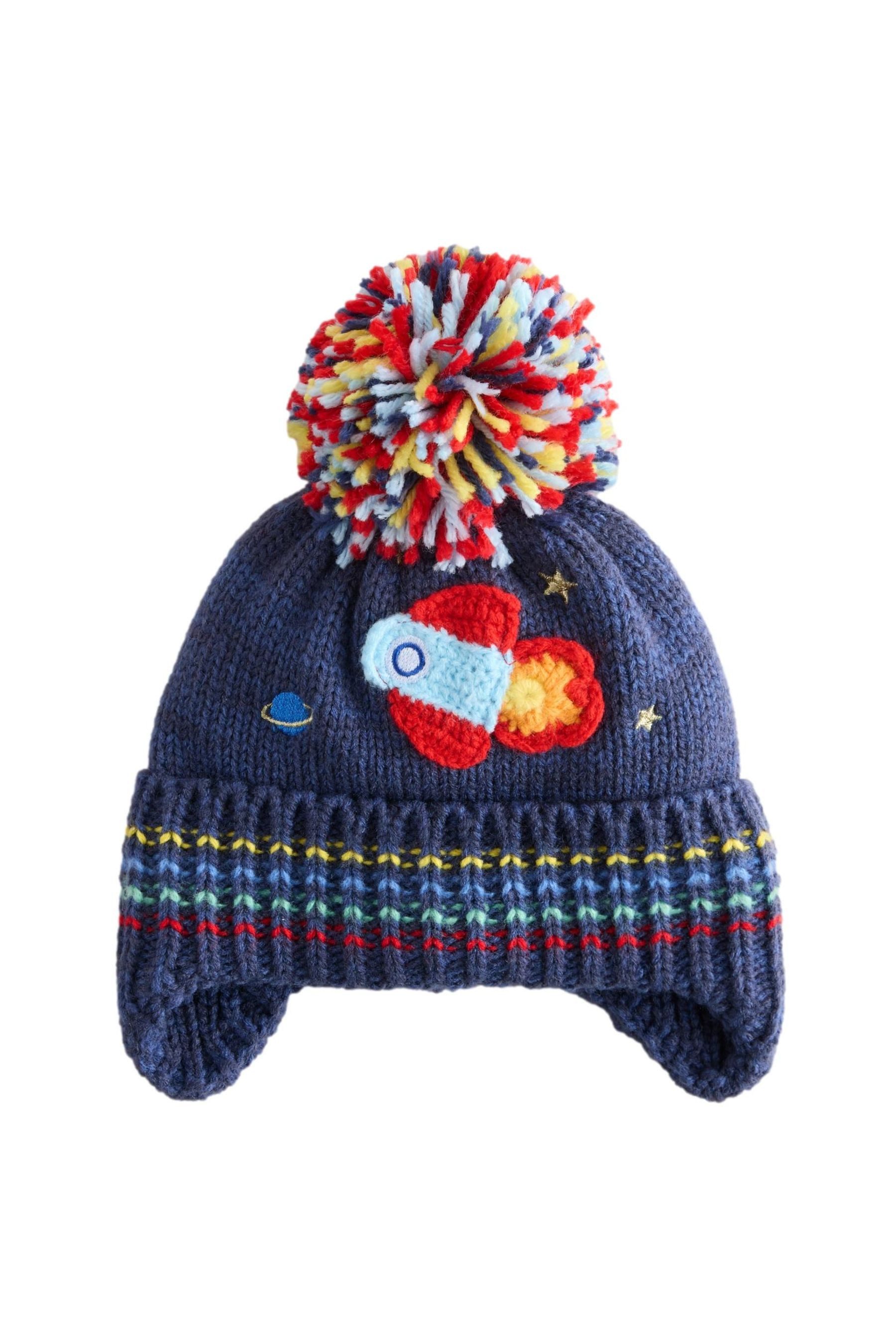 Next Beanie Gestreifte Bommelmütze Bär (1-St) günstig online kaufen