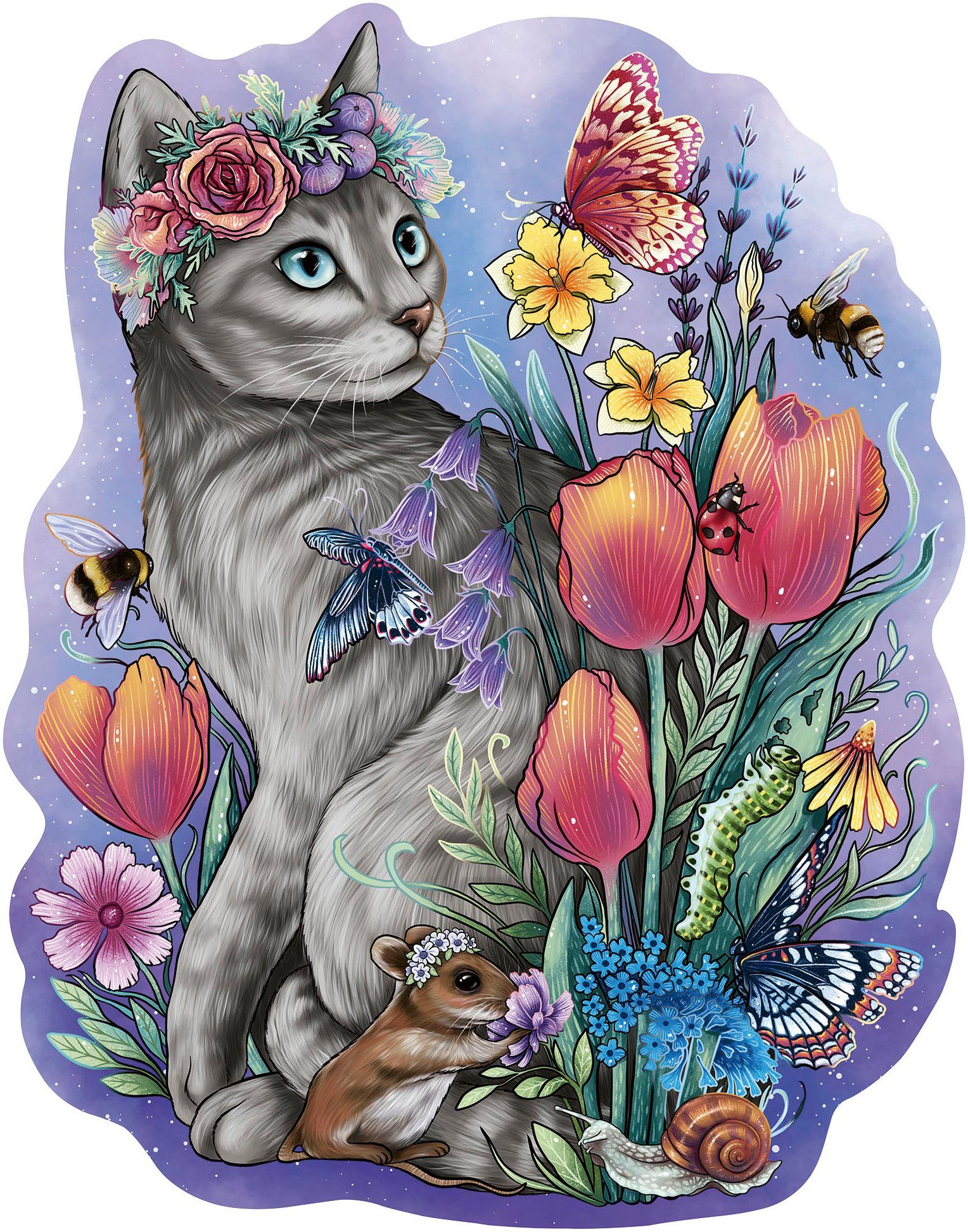 Ravensburger Puzzle Frühlingskatze, 150 Puzzleteile, Made günstig online kaufen