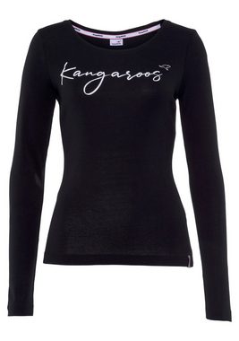 KangaROOS Longsleeve mit trendigem Logoschriftzug