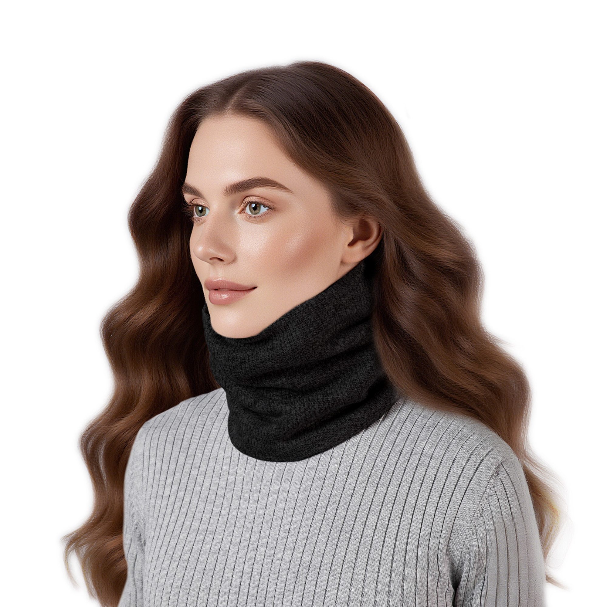 Miss Lulu Loop Fleece-Halstuch – doppellagiger Winter-Halswärmer, Damen & Herren, (1-St) – Bild 3 von 5