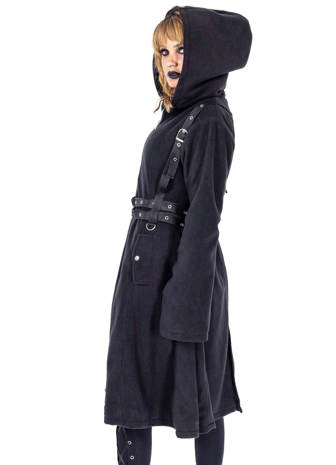 Heartless Wintermantel Lucretia Gothic Cyber Punk Riemen