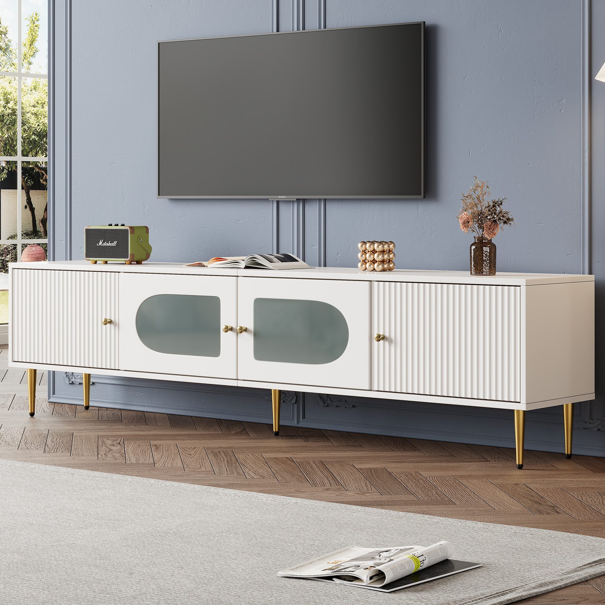 HAUSS SPOLE TV-Schrank mit Goldenen Beinen günstig online kaufen