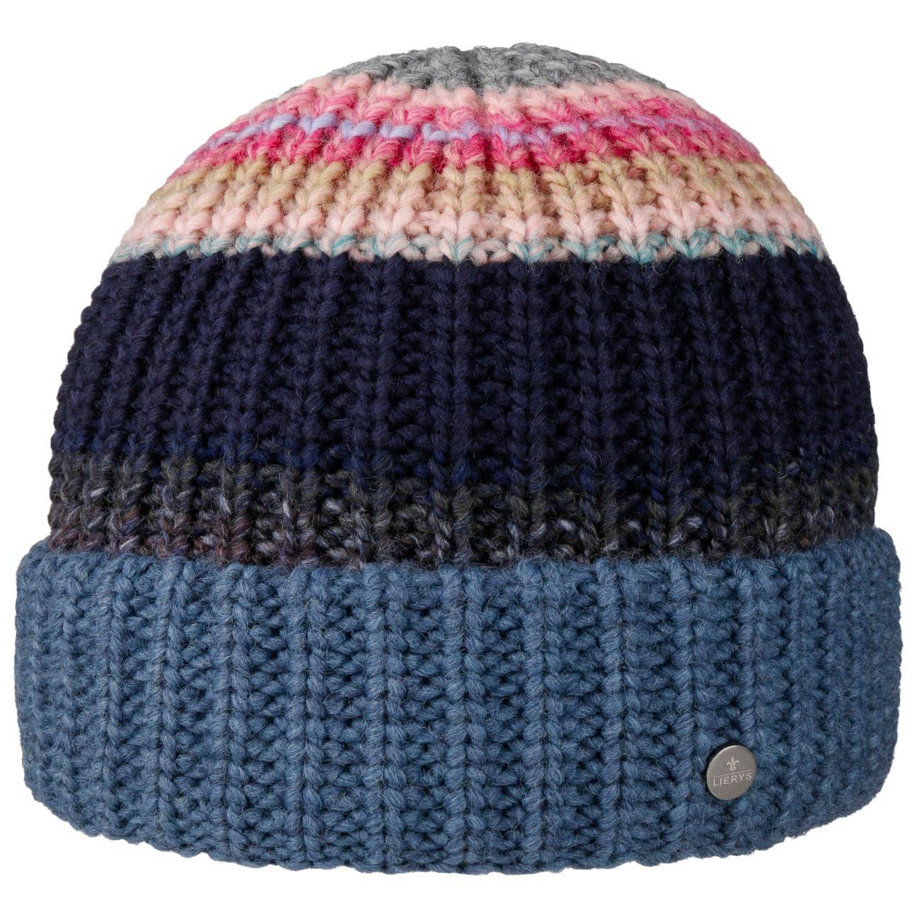 in Strickmütze Beanie Germany Umschlag, Made (1-St) Lierys blau mit